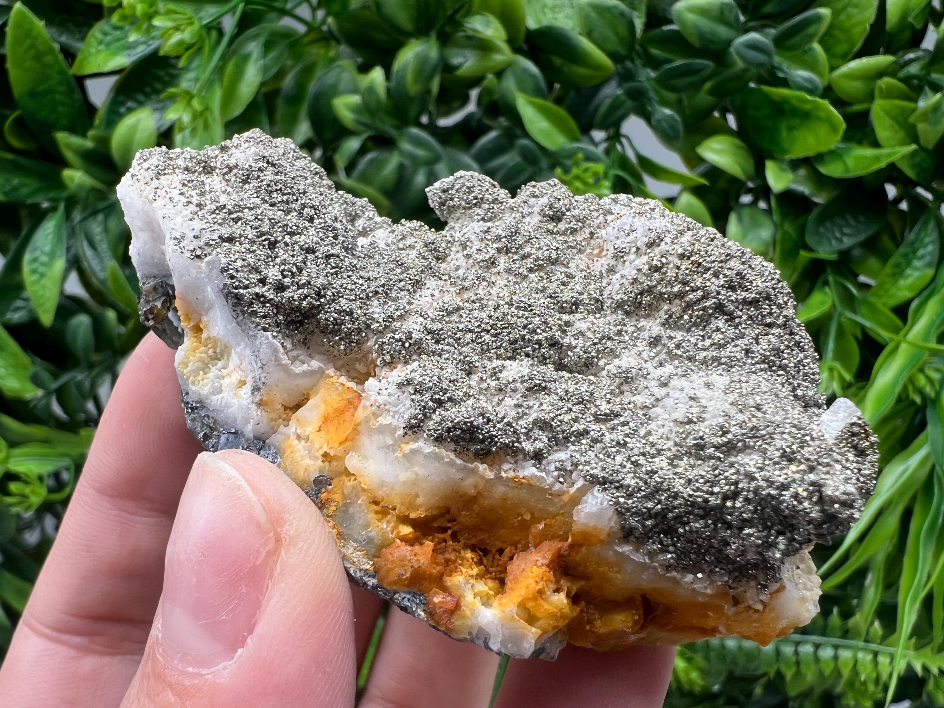 Barite,Marcasite on Chalcedony,from Androvo mine,Bulgaria,natural minerals souvenir,collection crystal,rare Barite cluster,gift,home