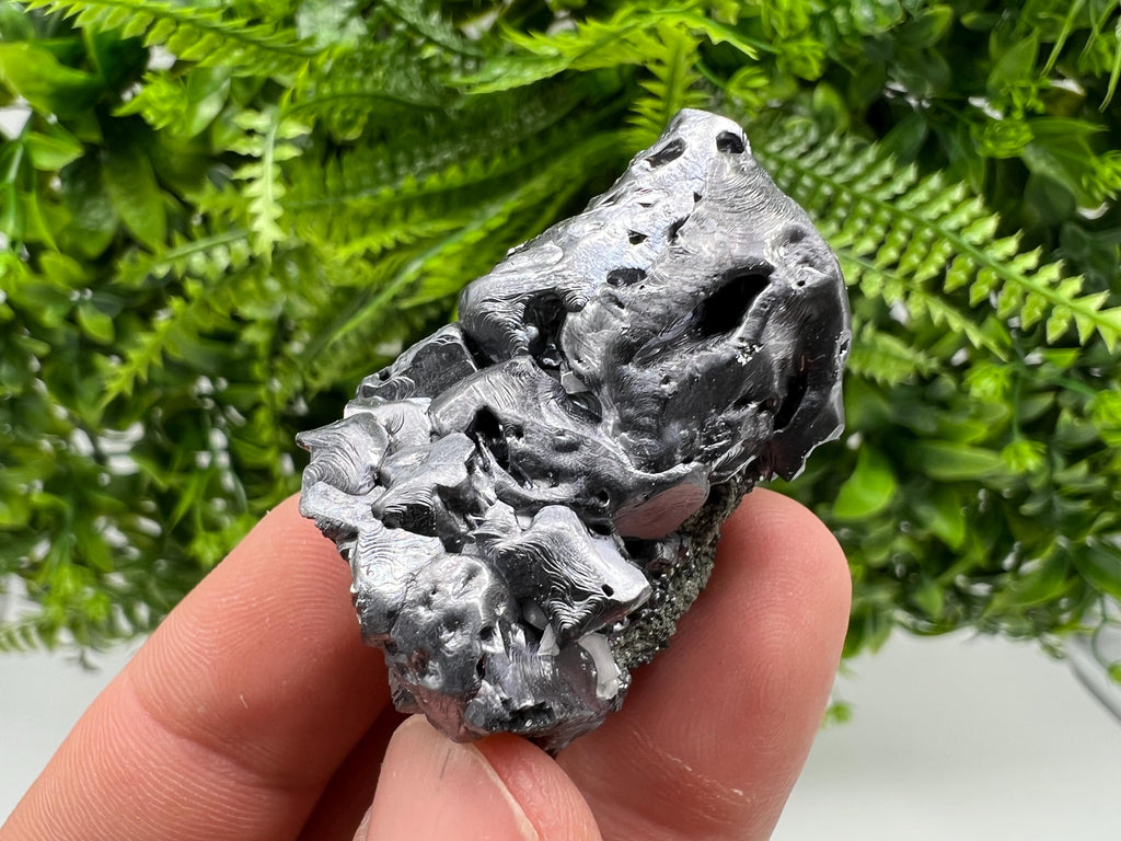 Skeletal Galena on Quartz, Bulgaria Mineral Specimen