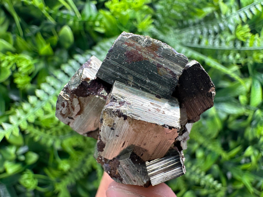 Natural Pyrite Crystal Cluster, Shiny Mineral Specimen