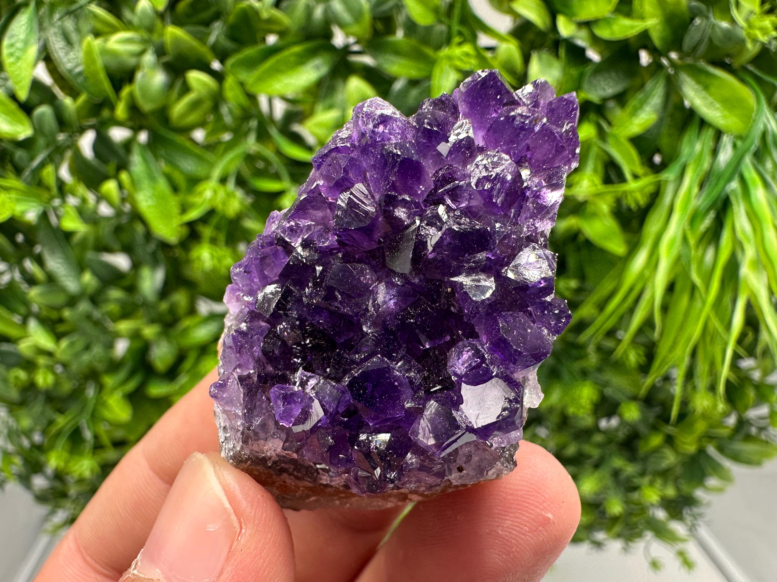 Uruguay Amethyst Cluster, Natural Purple Crystal, Home Decor