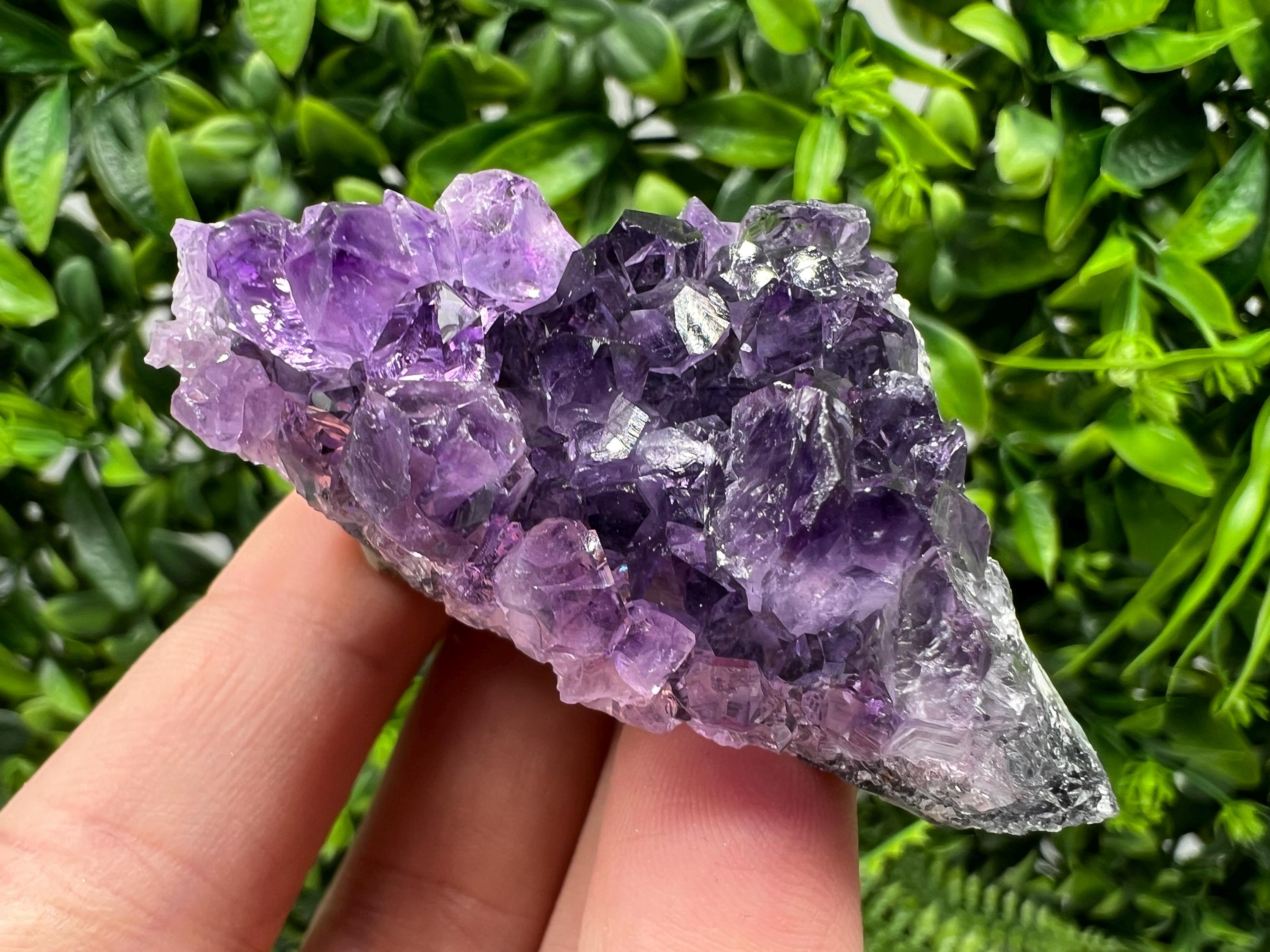 Uruguay Amethyst Crystal: Purple Quartz Phantom - Home Decor
