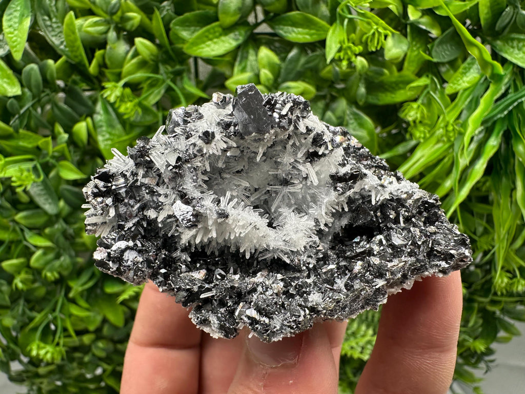 Melted Galena Sphalerite Calcite Pyrite Quartz Mineral Specimen, Borieva Mine Souvenir Crystal Home Decor