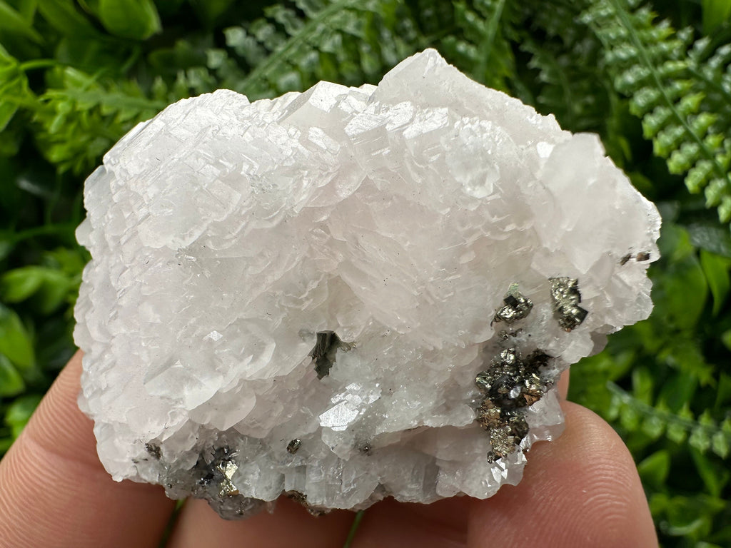 UV Fluorescent Calcite, Sphalerite, and Quartz Crystal - Bulgaria Mineral Specimen