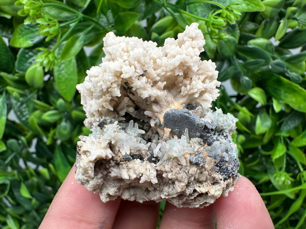 Rare Calcite Galena Mineral Specimen, Madan Bulgaria Crystal Decor