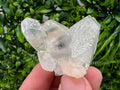 Transparent Apophyllite on Chalcedony, India Minerals Specimen