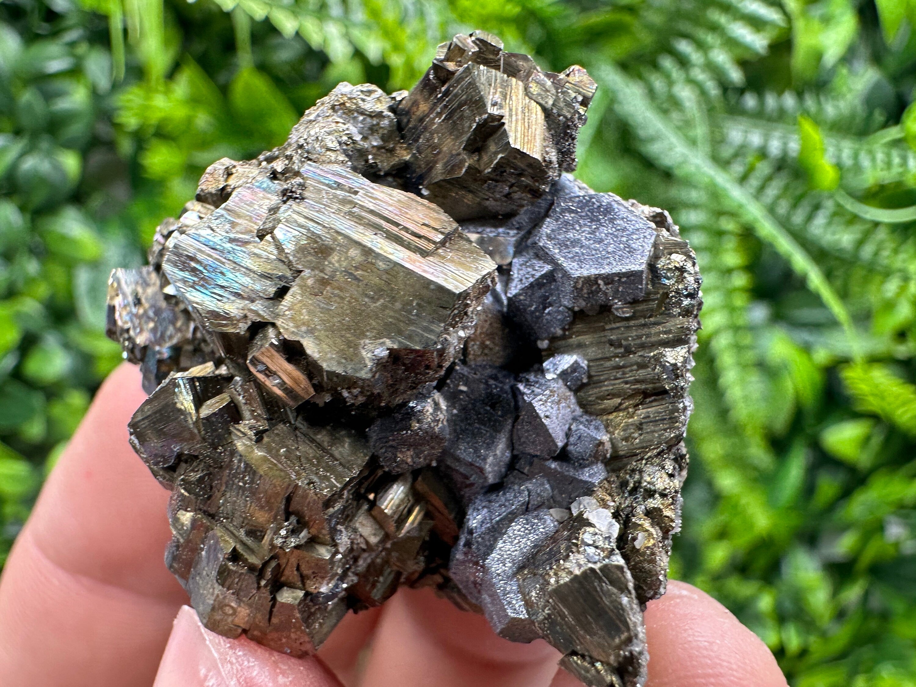 Pyrite with Hematite Specimen, Madan Bulgaria Mineral Gift