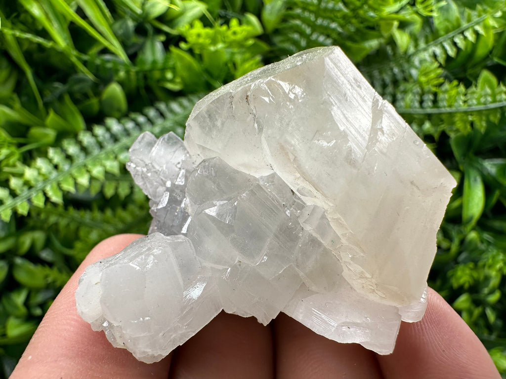 Spanish Calcite Mineral Specimen with Yellow Fluorite