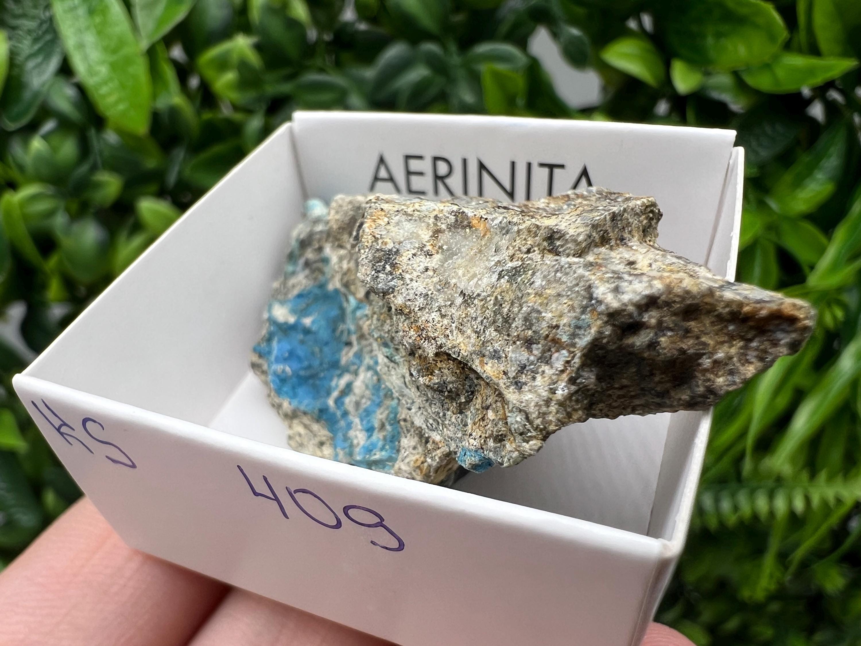 Rare Raw Aerinite Mineral Specimen: Collection Crystal from Lleida, Spain (5/3 cm