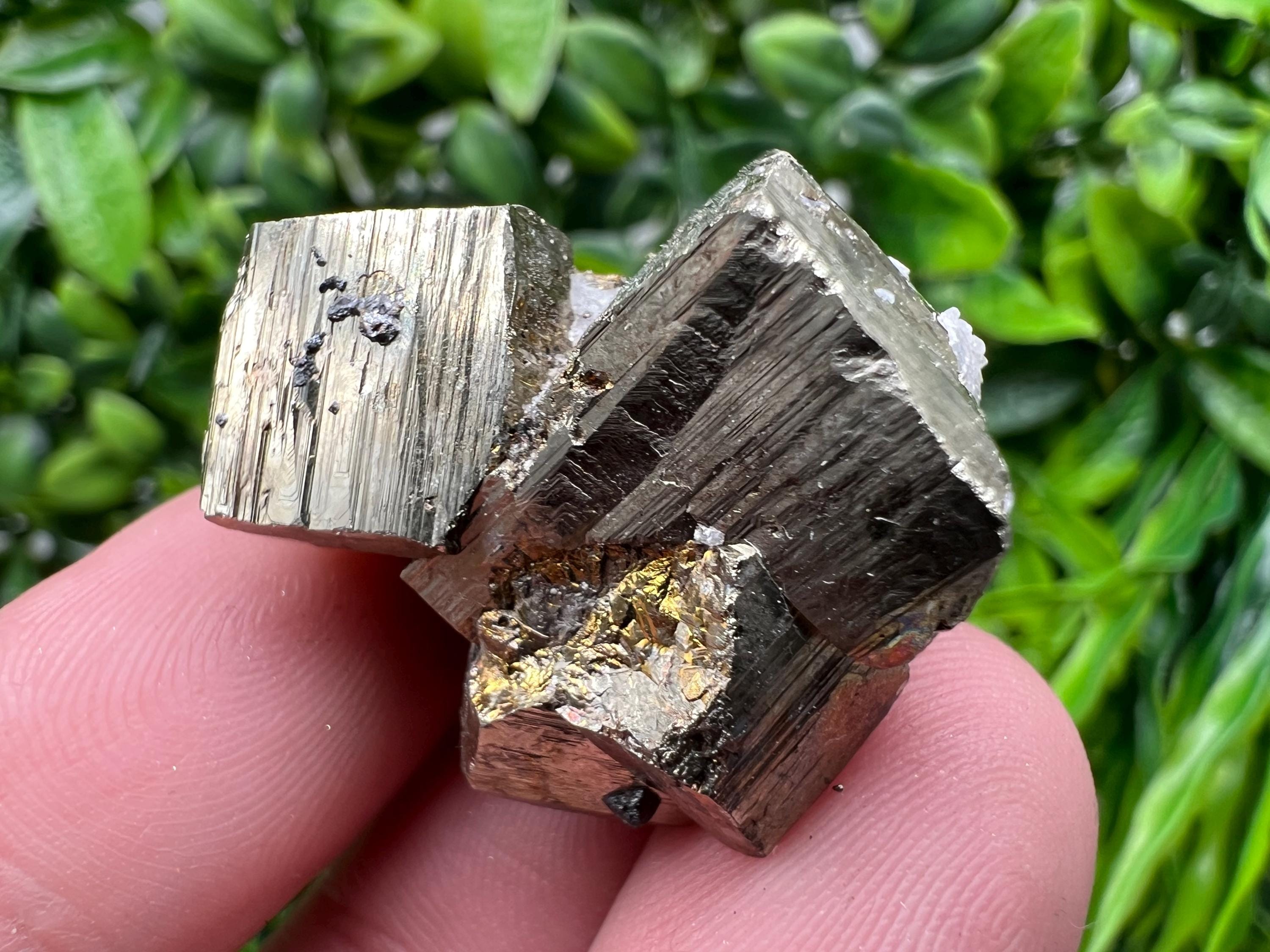 Wonderful Rainbow Pyrite whit Calcite,natural minerals souvenir Crystal,collection stone,rare minerals,home decor,Borieva Bulgaria