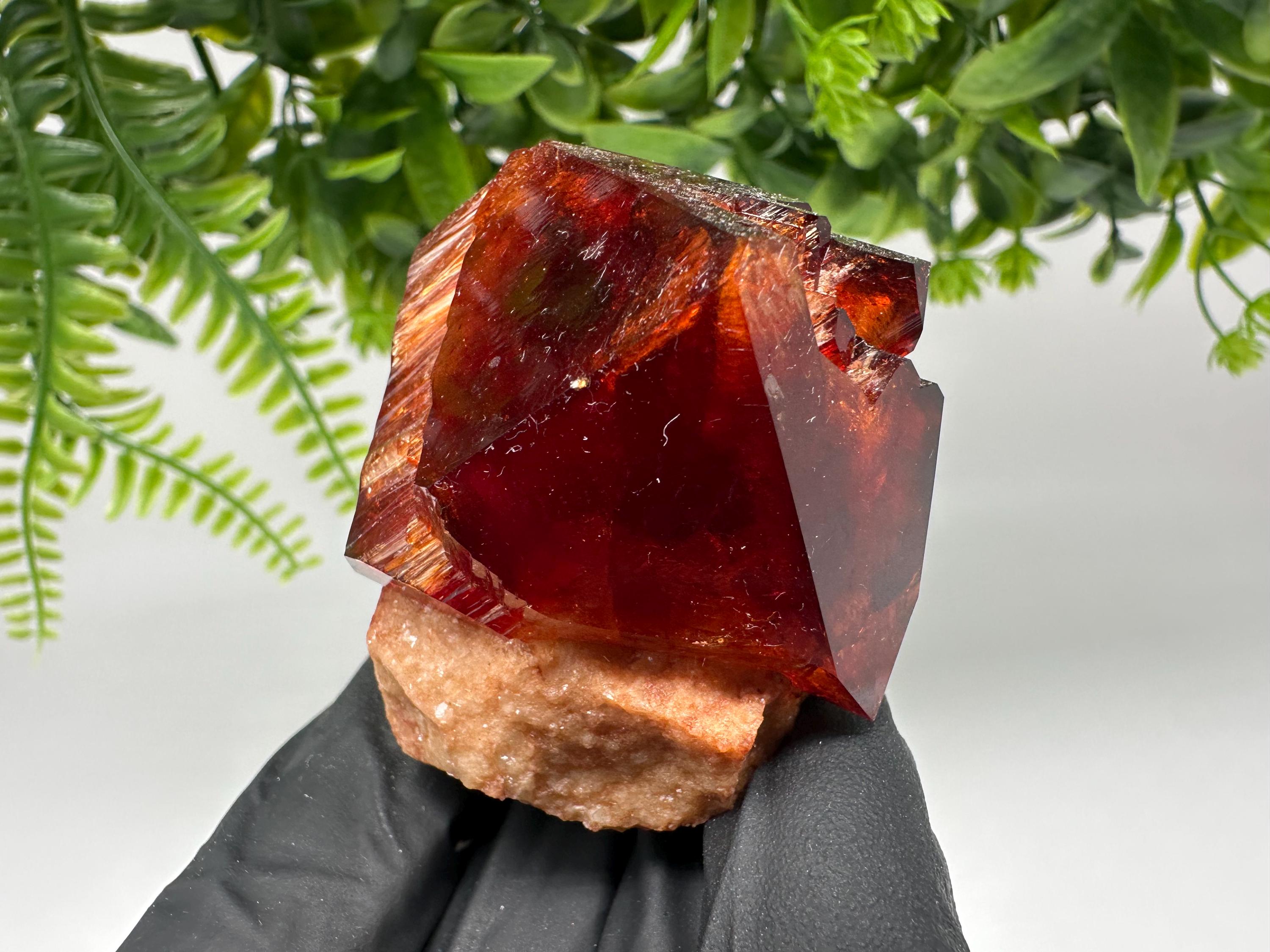 Orange-Brown Arcanite Mineral Specimen, Santa Ana Tin Mine