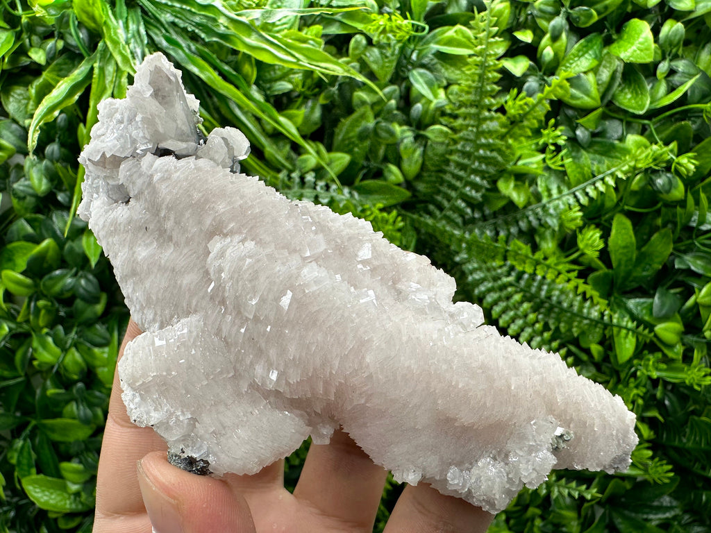UV Fluorescent Calcite on Quartz, Bulgaria Mineral Specimen
