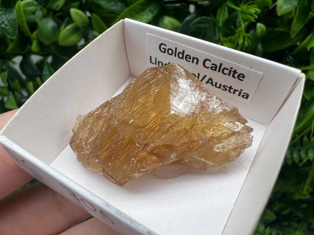 Raw Honey Calcite Stone: Golden Yellow Crystal (4/2.5 cm