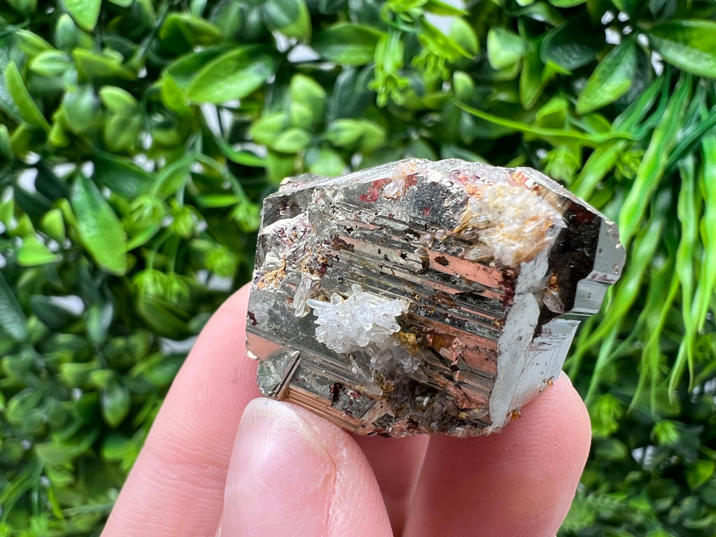 Rainbow Pyrite Cluster: Bulgarian Mineral Specimen, Home Decor