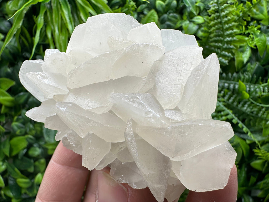 White Calcite on Matrix: Madan Bulgaria Crystal Mineral
