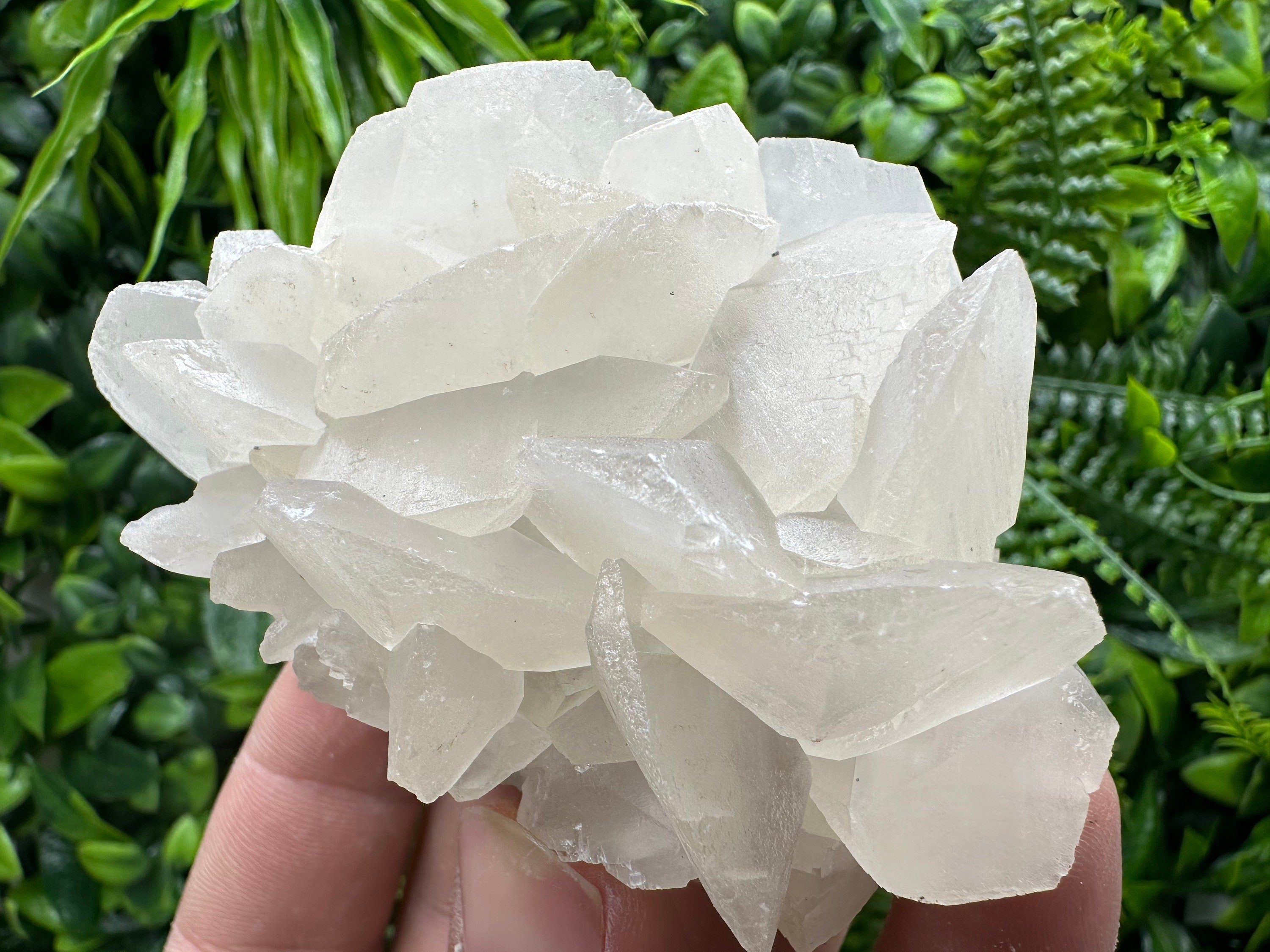 White Calcite on Matrix: Madan Bulgaria Crystal Mineral