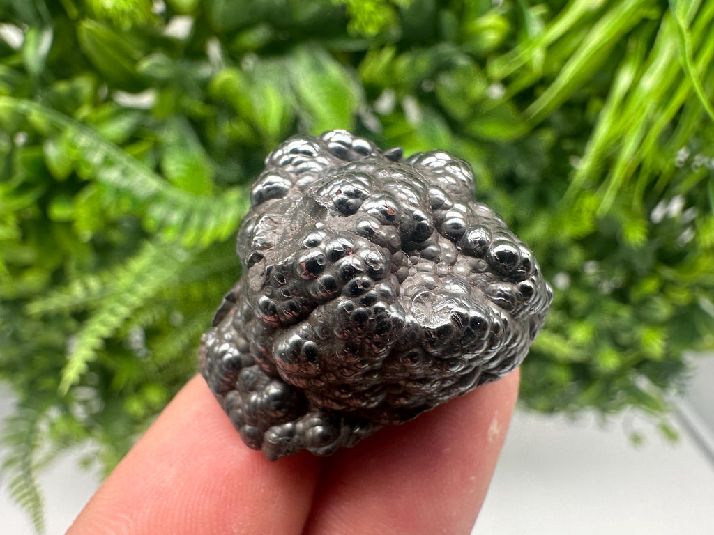 Botryoidal Black Hematite Specimen: Moroccan Crystal for Reiki Chakra