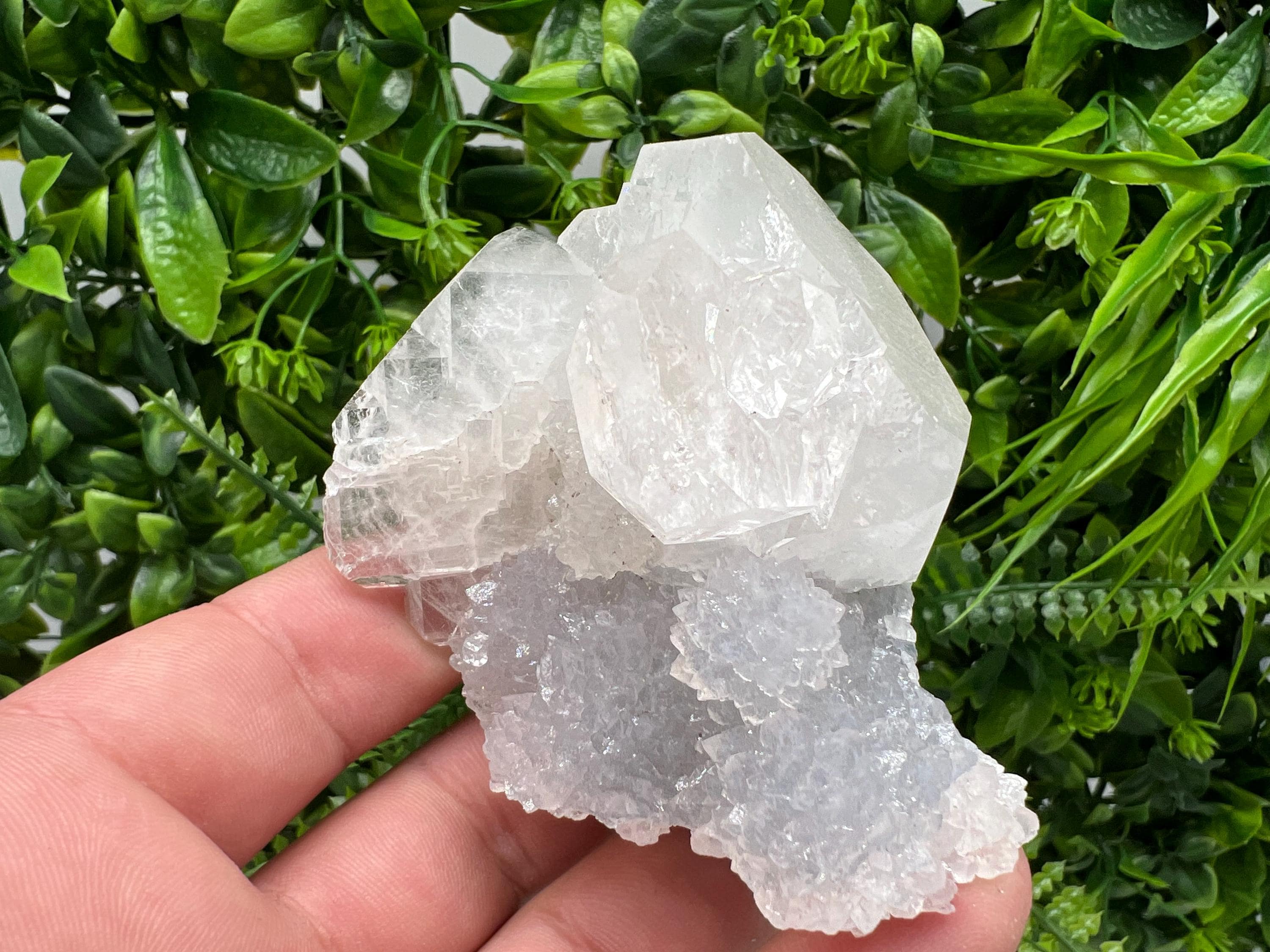 STUNNING Transparent Apophyllite on Chalcedony,natural, collection minerals specimen,India Minerals,Crystal, Stone Mineral Specimens India