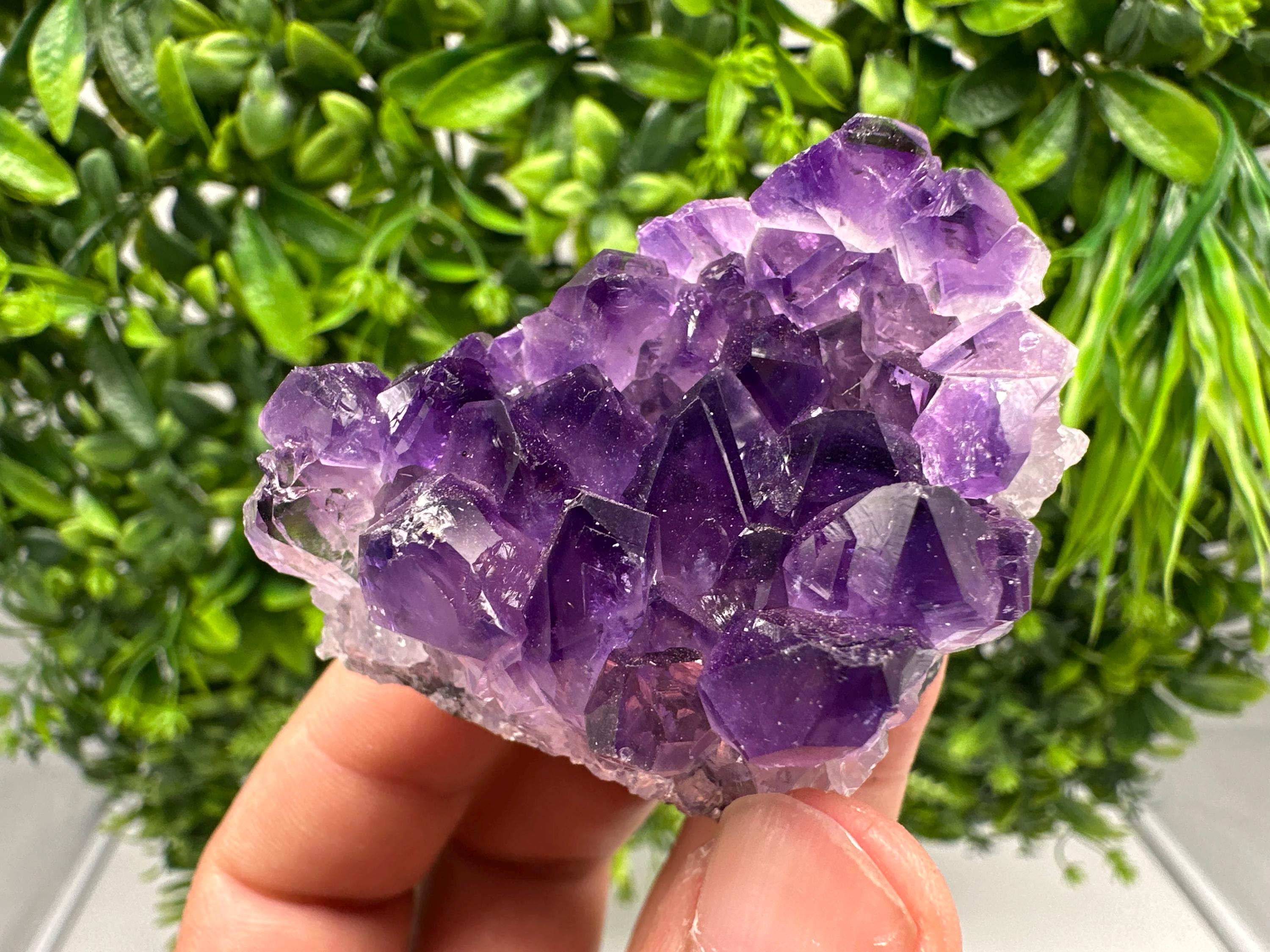 Natural Purple Amethyst Cluster, Uruguay Crystal, Home Decor