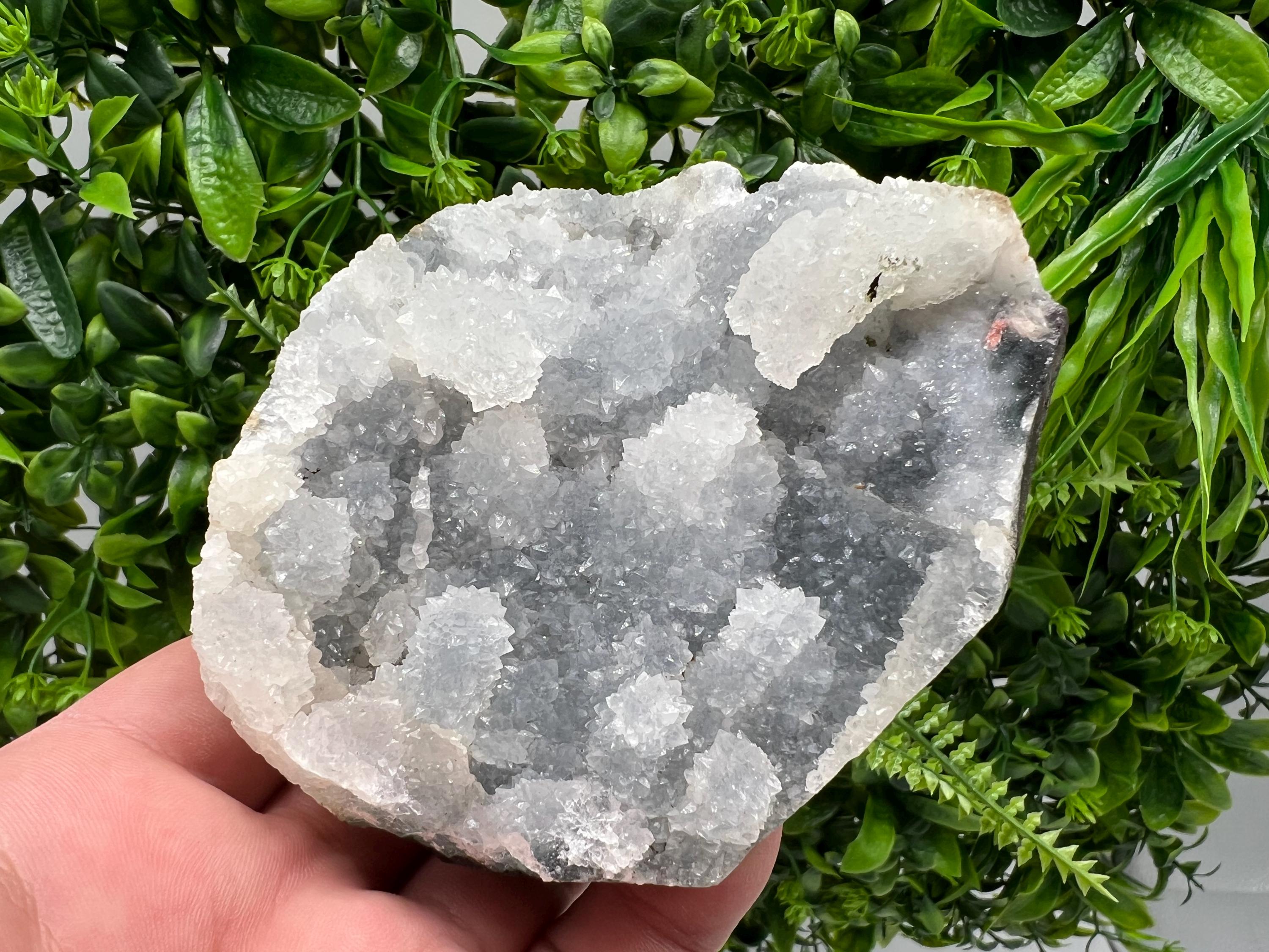 Natural Chalcedony Specimen: India Crystal Mineral, Home Decor