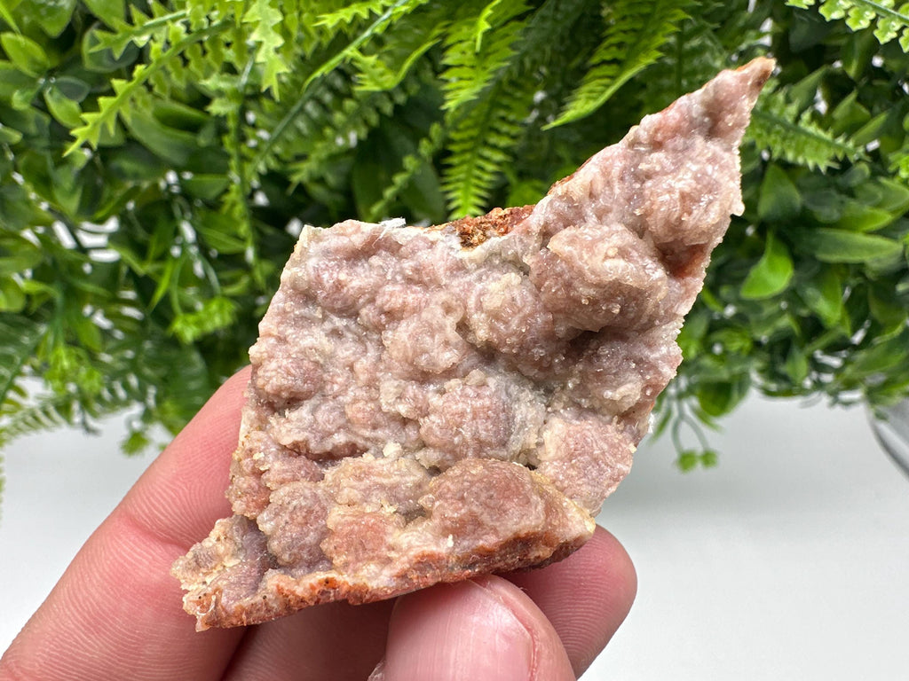 Moroccan Red Chalcedony Crystal Specimen: Rare Mineral Gift