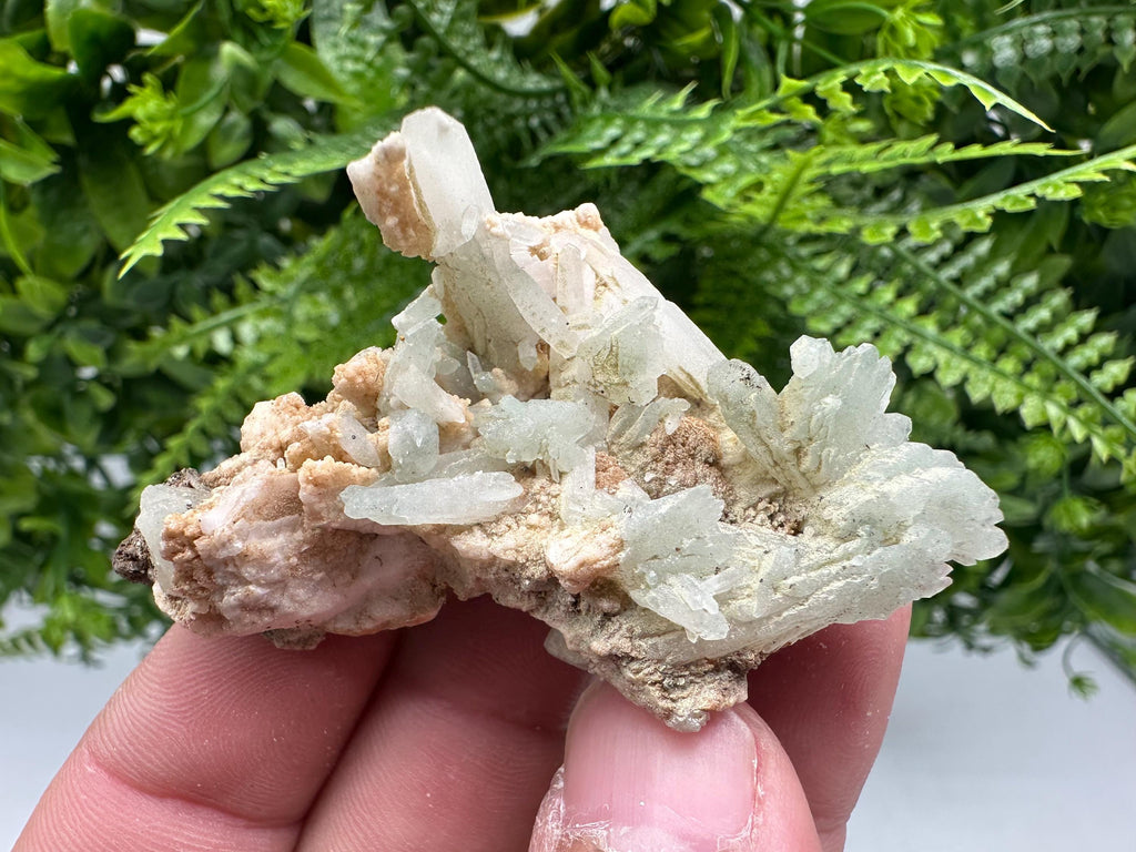 Stunning Quartz whit Chlorite on Rhodochrosite covered whit siderite natural minerals souvenir crystal home decor stone 9th September mine