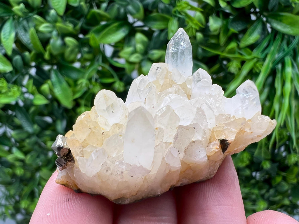 Bulgarian Quartz Mineral Specimen: Iron Oxide Limonite Inclusion