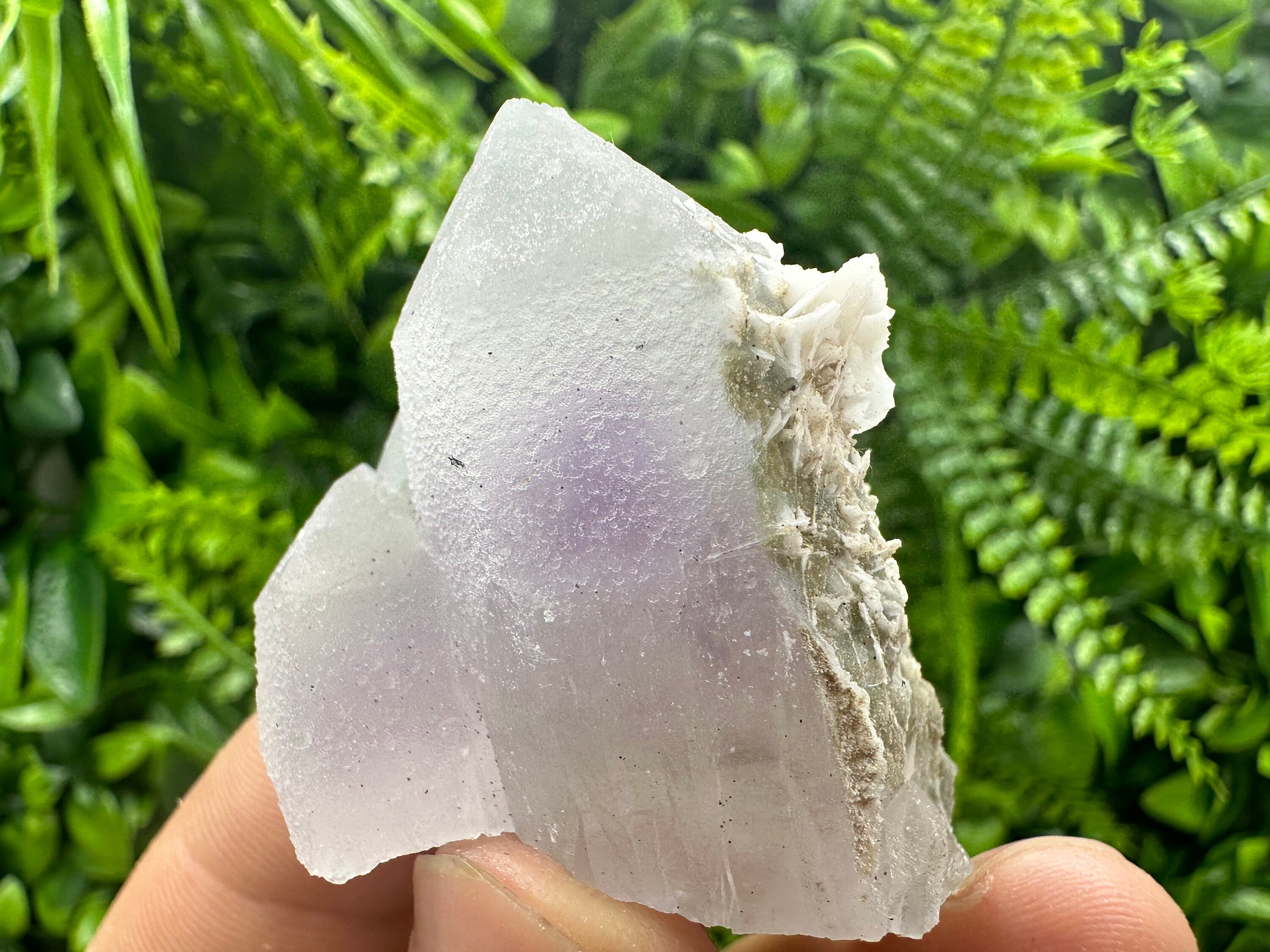 Amethyst Phantom Quartz with Chalcedony and Chlorite