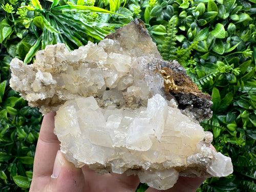 Calcite with Iron Oxide: Natural Mineral Specimen, Bulgaria