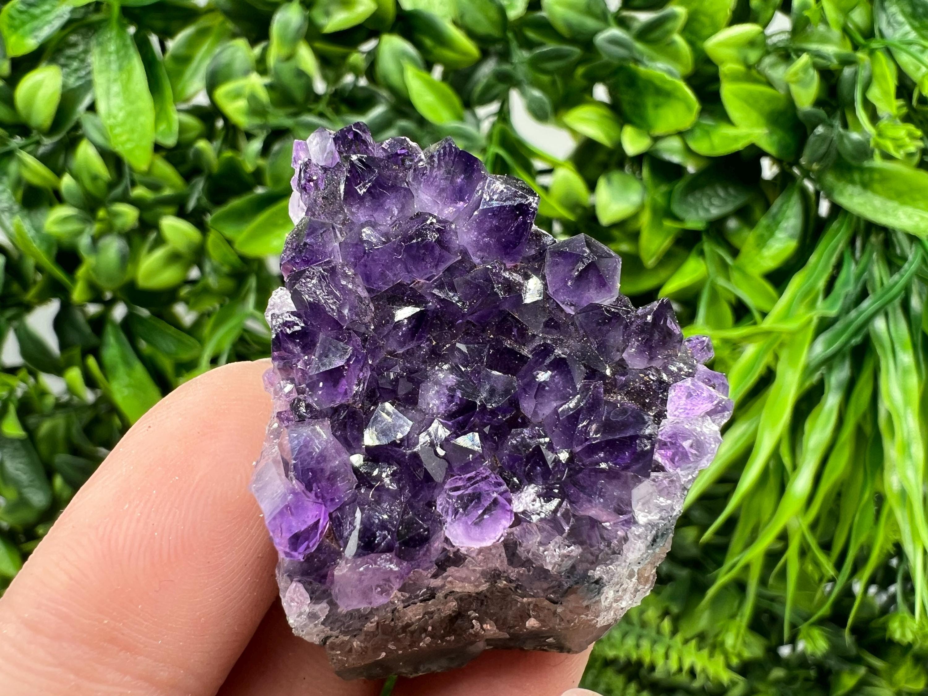 Uruguay Amethyst Crystal: Purple Quartz Home Decor, Energy Stone