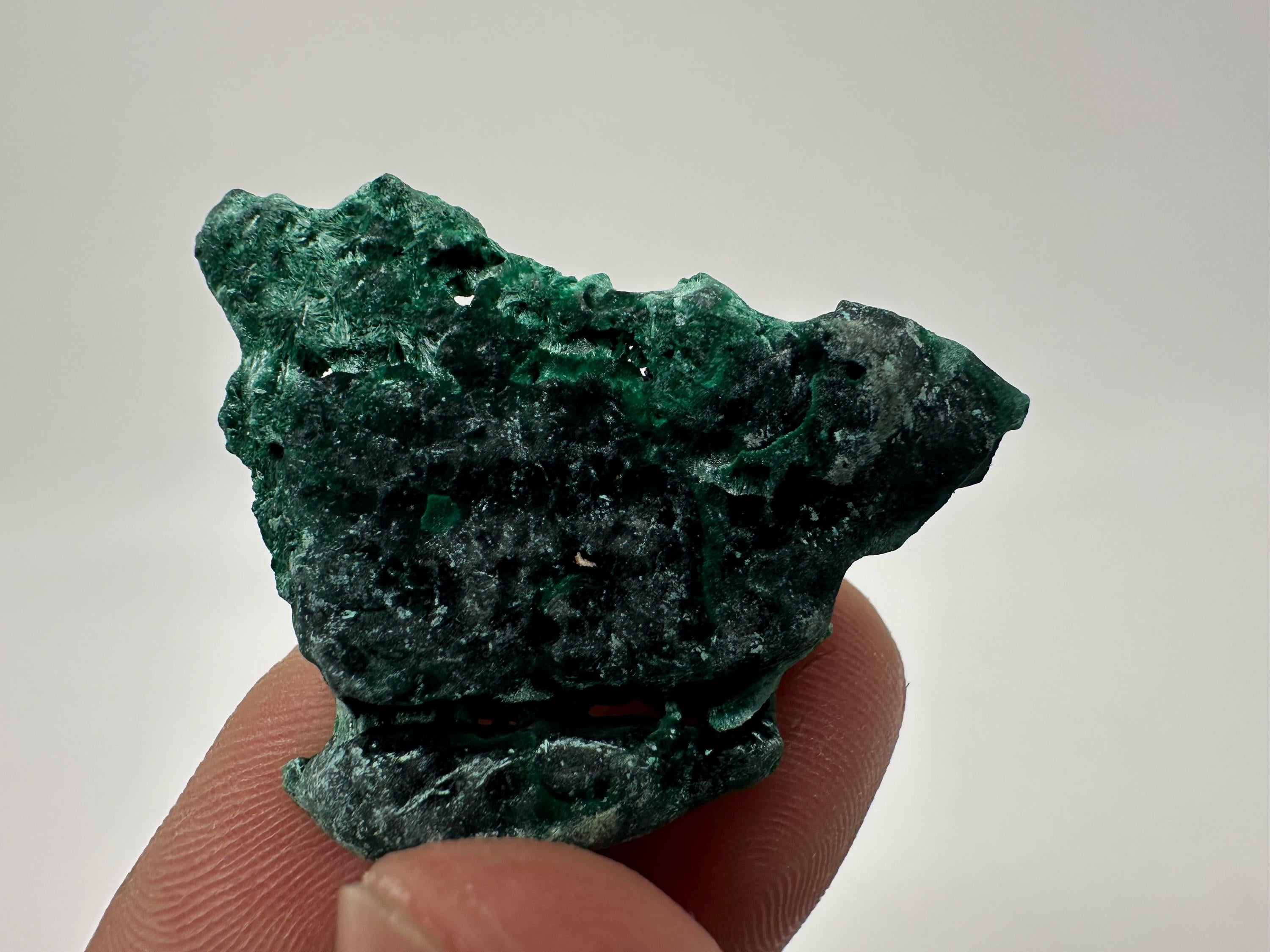 Green Polished Malachite Crystal, Congo Mineral Specimen (4/3cm)