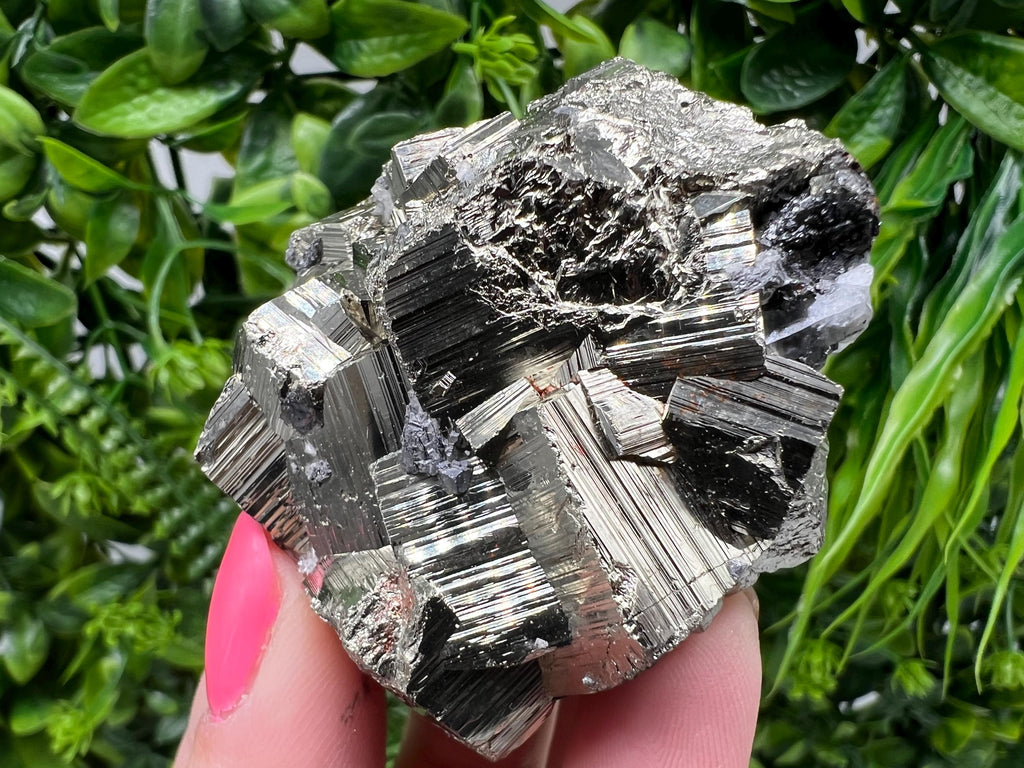 Rare Pyrite Crystal Cluster: Natural Mineral Specimen, Bulgaria