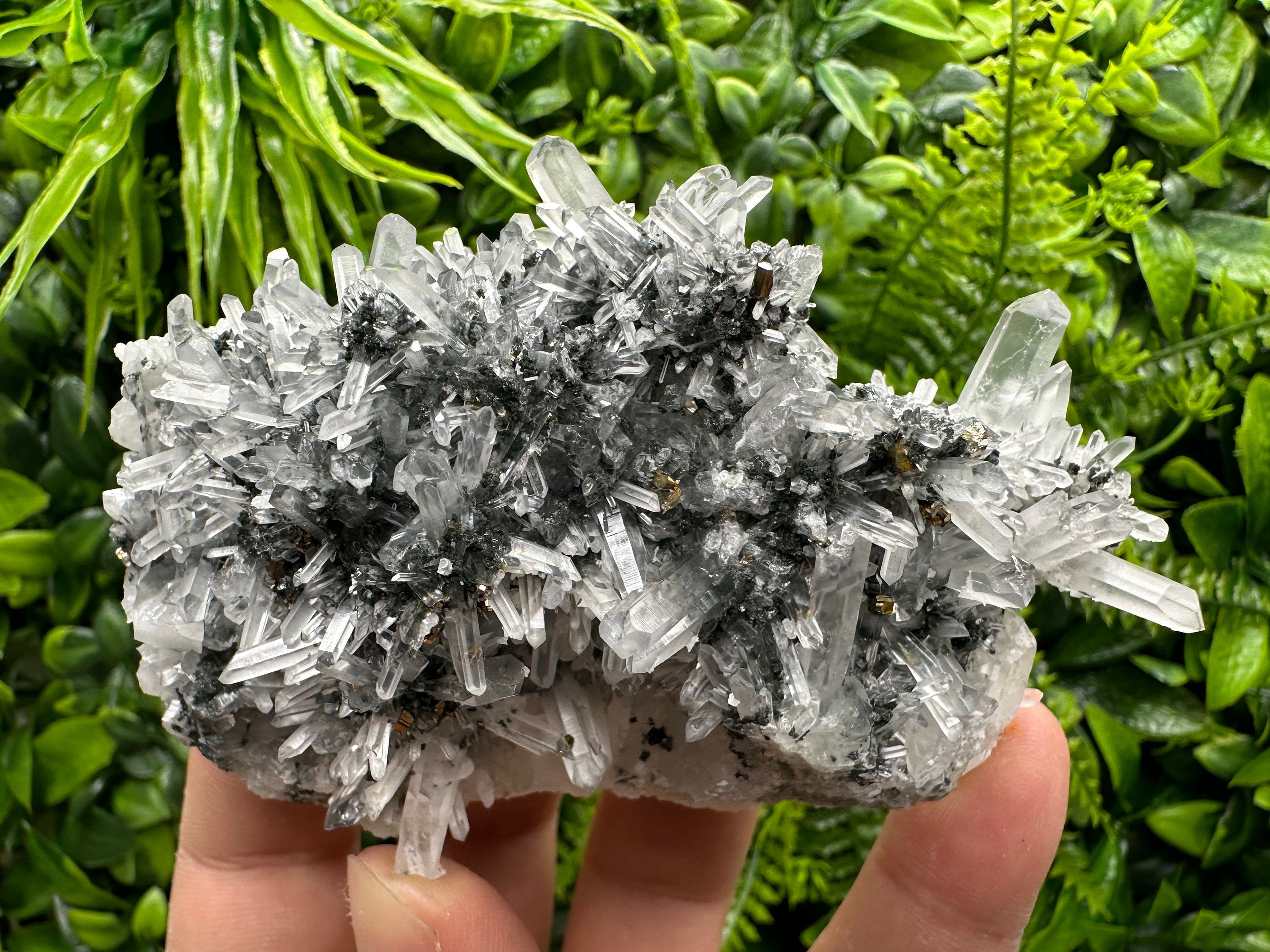Pyrite Hematite Quartz Calcite Crystal Mineral Specimen