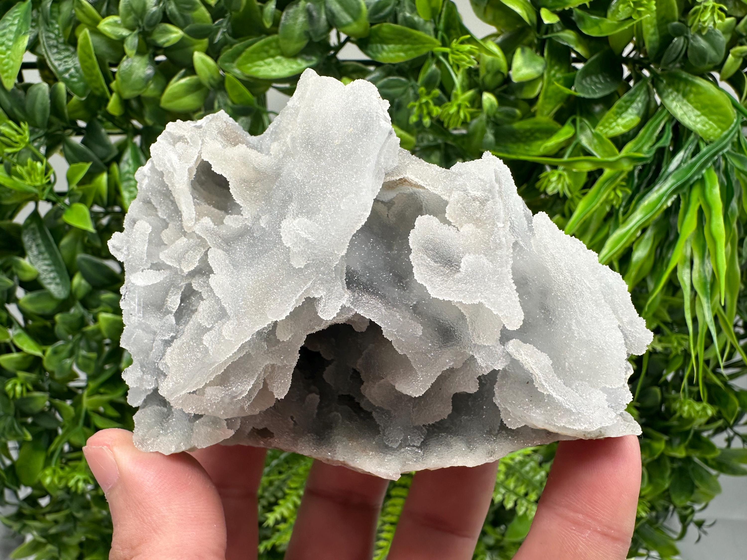 Blue Chalcedony Quartz with Chlorite Inclusions, Krushev Dol Mine