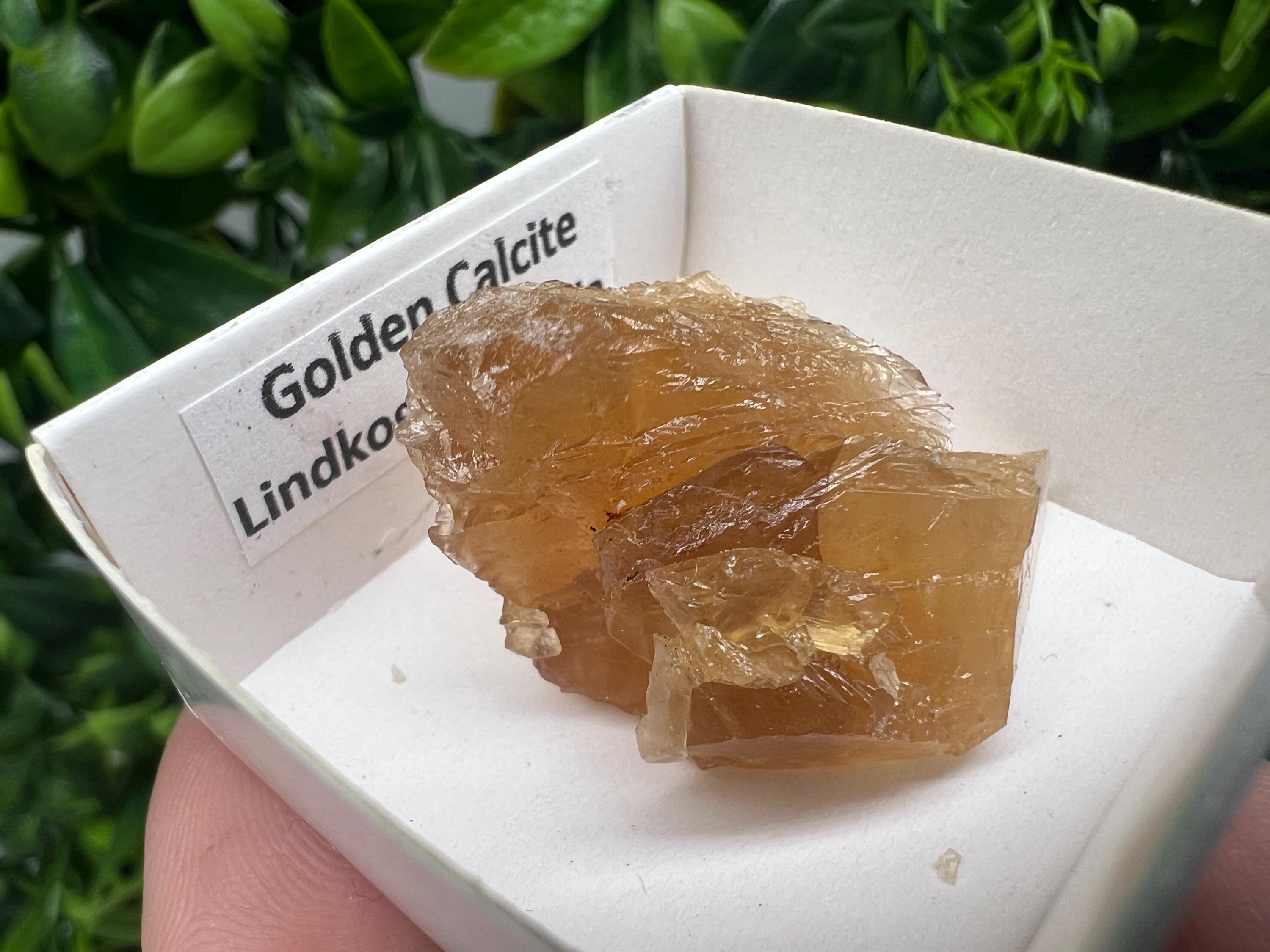 Raw Honey Calcite Crystal: Golden Yellow Stone (3.5/3 cm