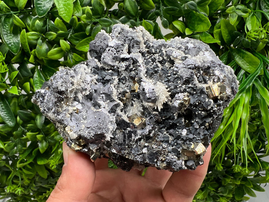 Galena Sphalerite Quartz Pyrite Mineral Specimen: Madan Bulgaria Rare Crystal