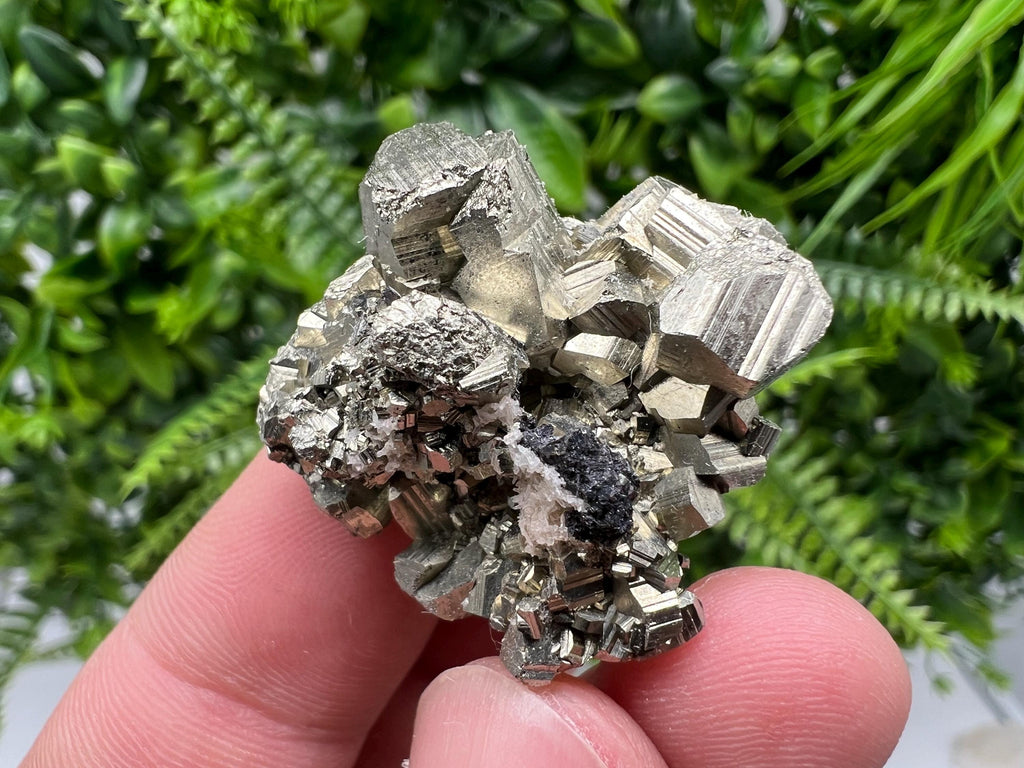 Wonderful Rainbow Pyrite whit Calcite,natural minerals souvenir Crystal,collection stone,rare minerals,home decor,Borieva Bulgaria