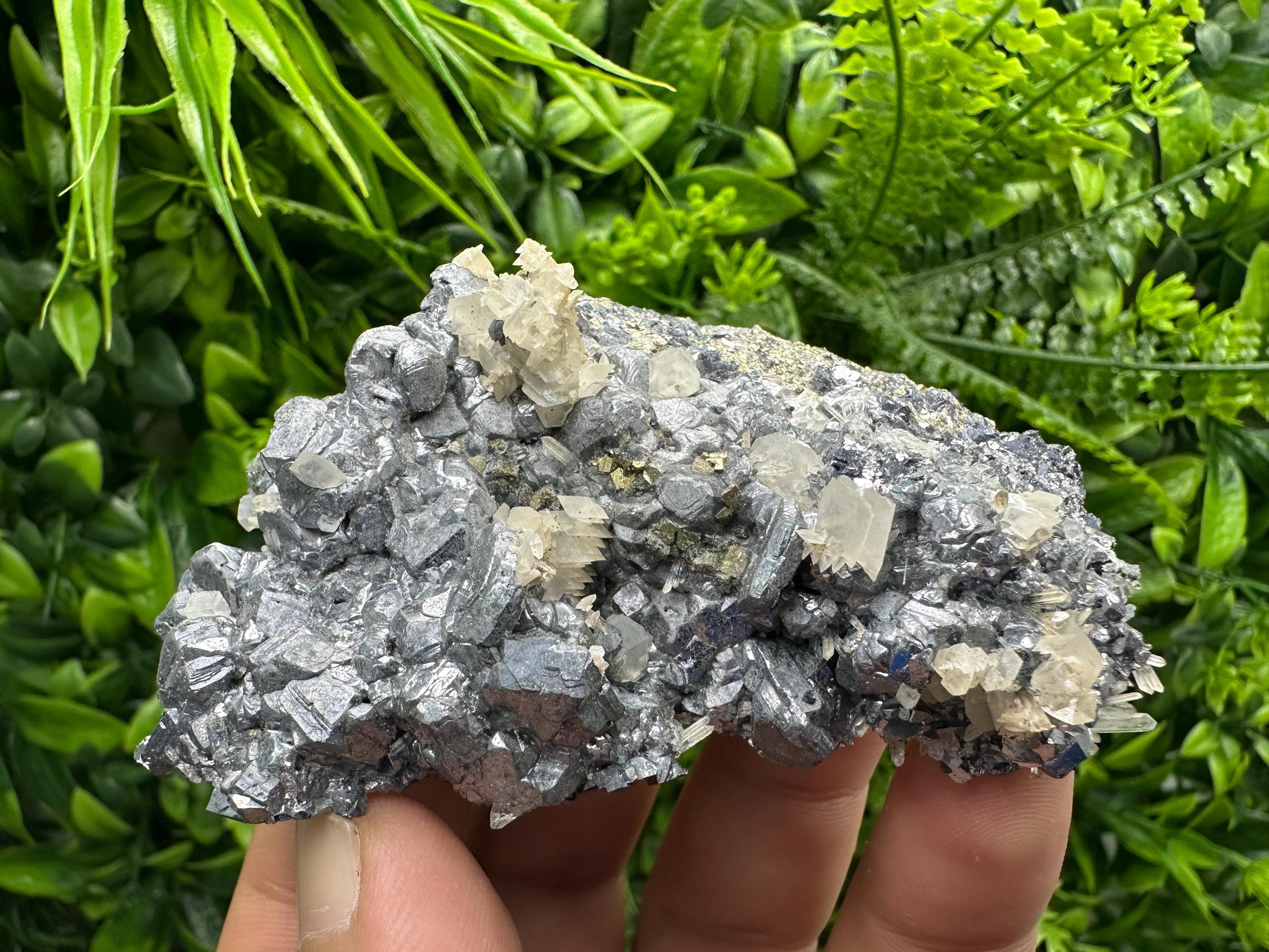 Galena Spinel with Quartz Calcite, Borieva Bulgaria Mineral Specimen