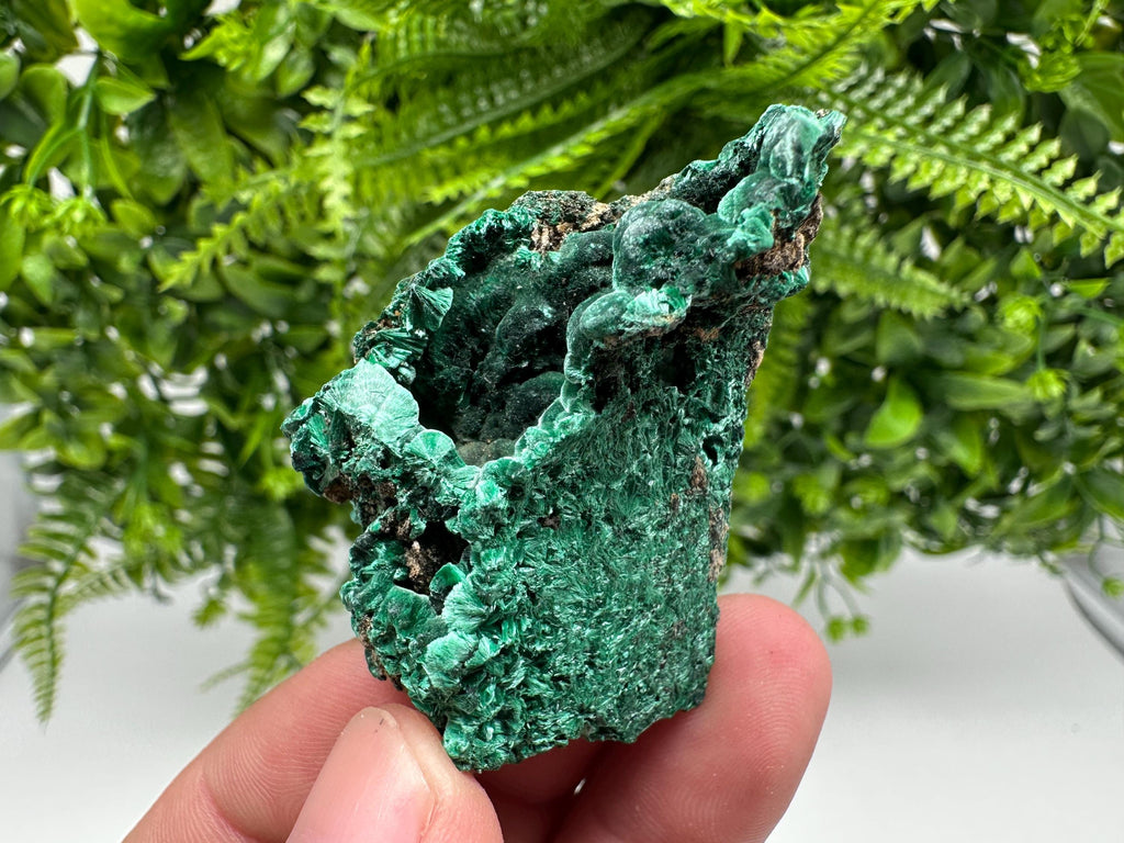 Green Polished Malachite Crystal, Congo Mineral Specimen