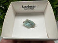 Rare Raw Larimar Specimen: Dominican Republic Crystal BOX 4/4 cm