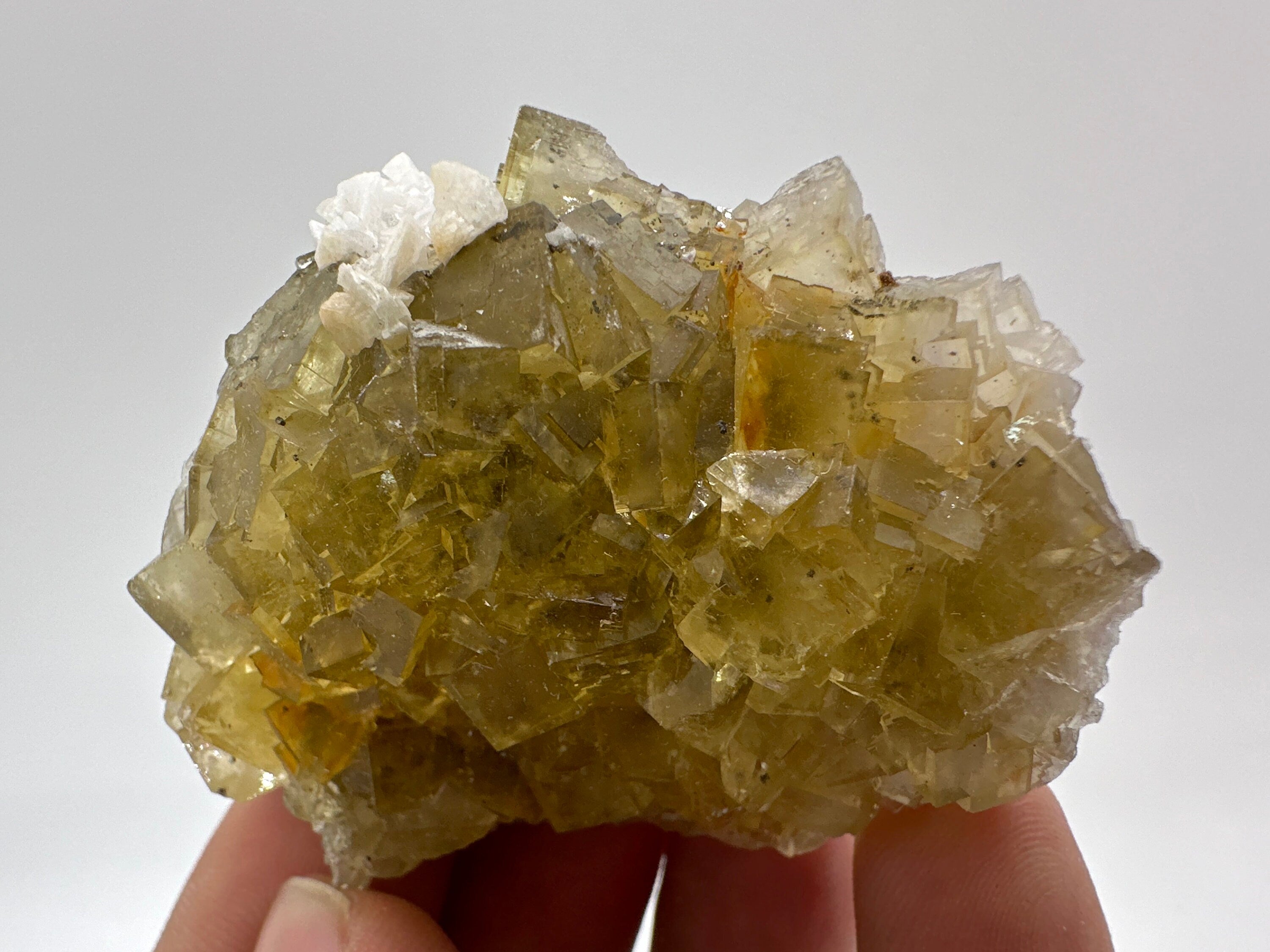 Spanish Yellow Fluorite Specimen, Crystal Collection (5.5/3.5/5.5cm)