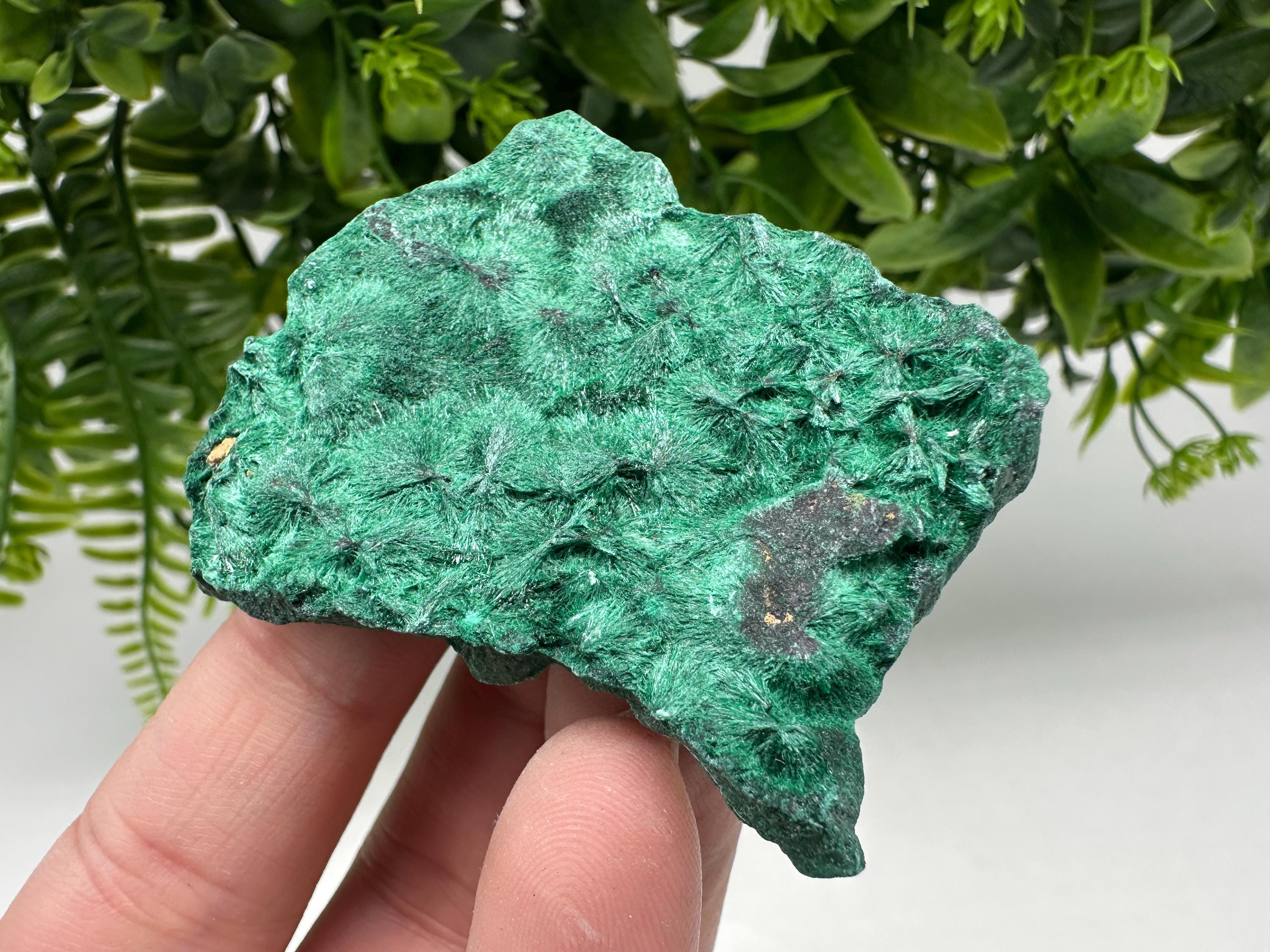 Polished Green Malachite Crystal from Congo, Natural Specimen, Chakra Stone