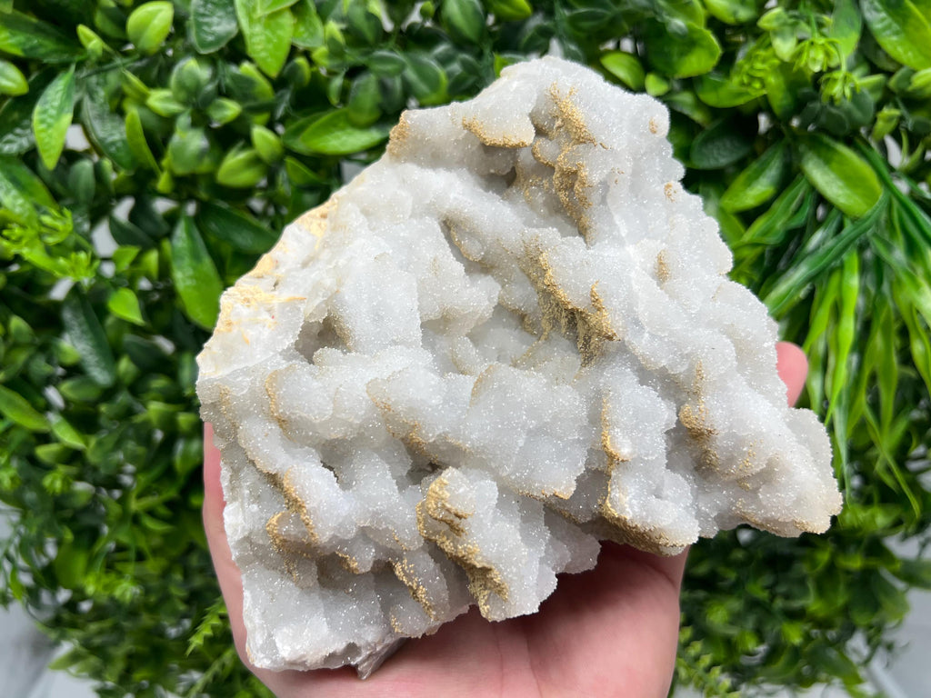 Quartz Chalcedony with Chlorite Inclusions: Deep Blue Mineral Decor