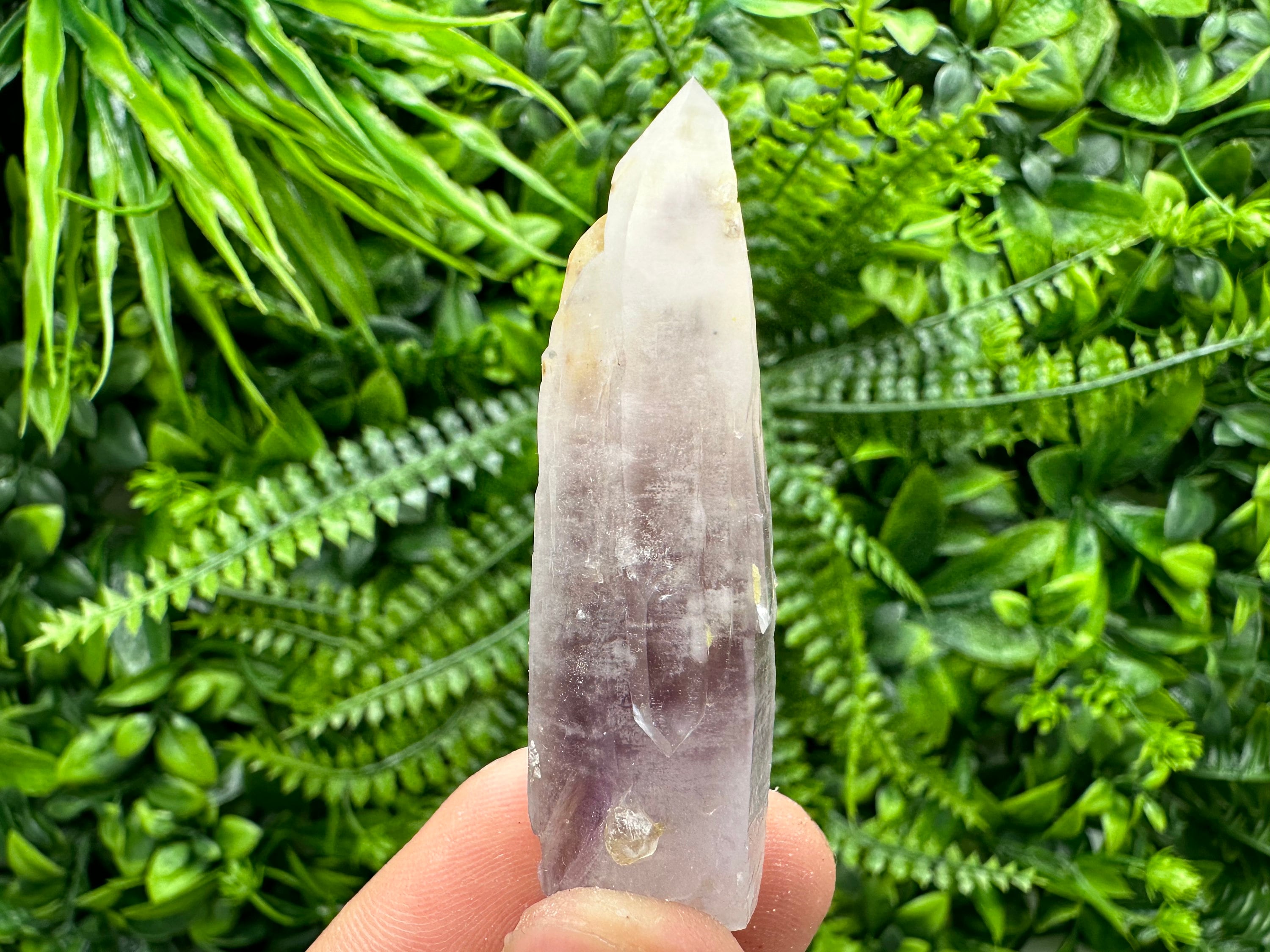 Phantom Amethyst Crystal Specimen with Cerussite