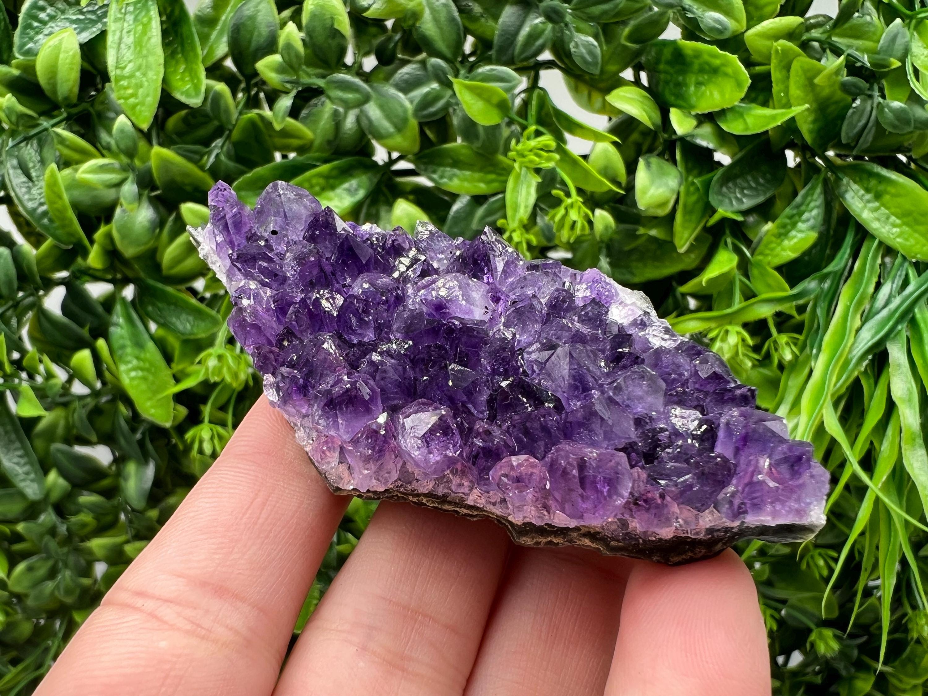 Uruguay Amethyst Crystal: Purple Quartz Home Decor, Energy Stone
