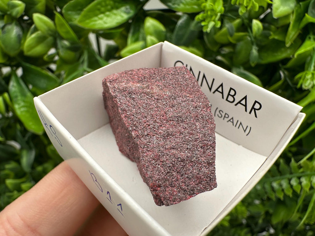 Red Cinnabar Crystal Specimen: Almaden Mines, Spain - Chakra Stone (4.5/2.5 cm)