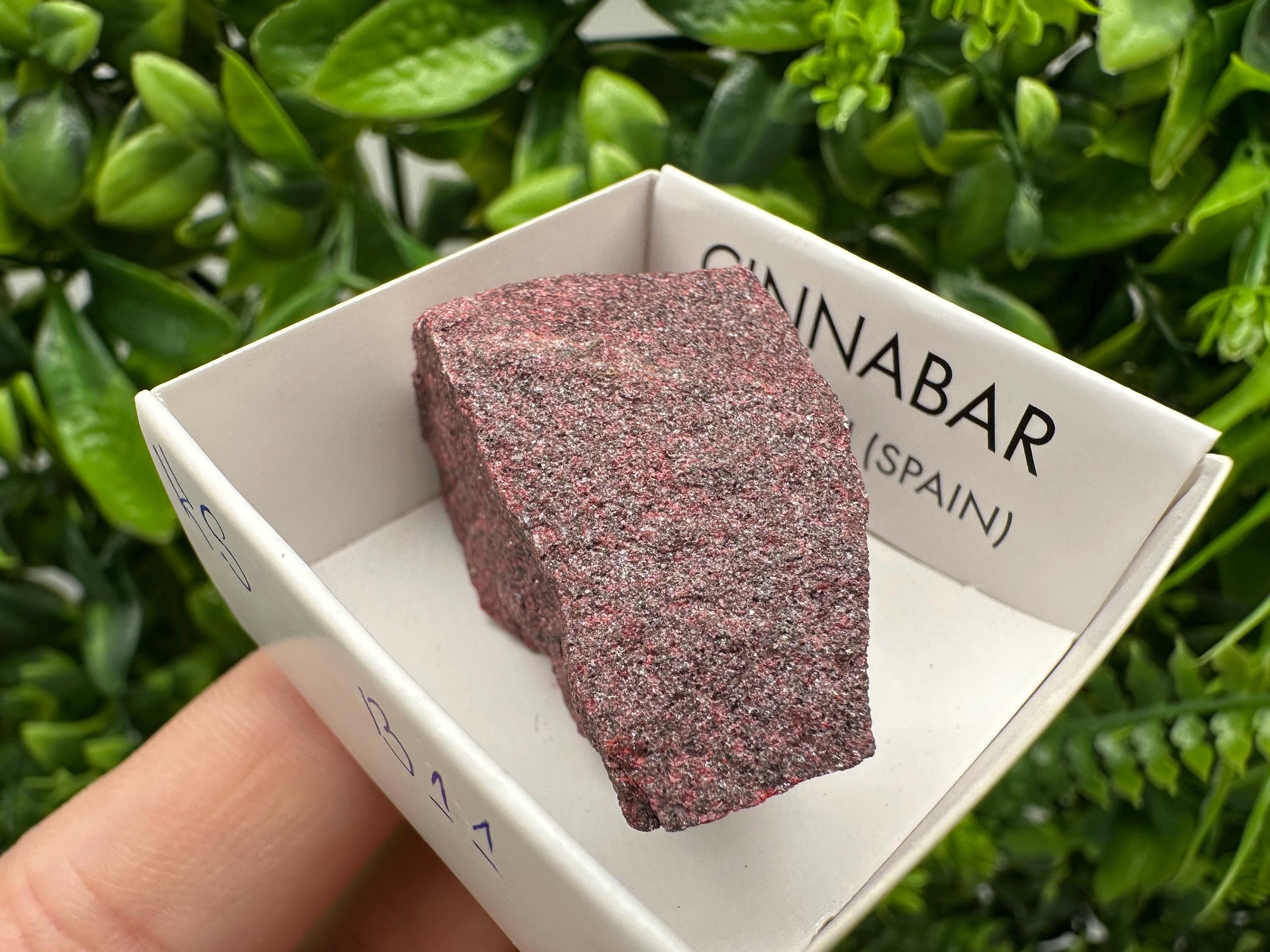 Red Cinnabar Crystal Specimen: Almaden Mines, Spain - Chakra Stone (4.5/2.5 cm)