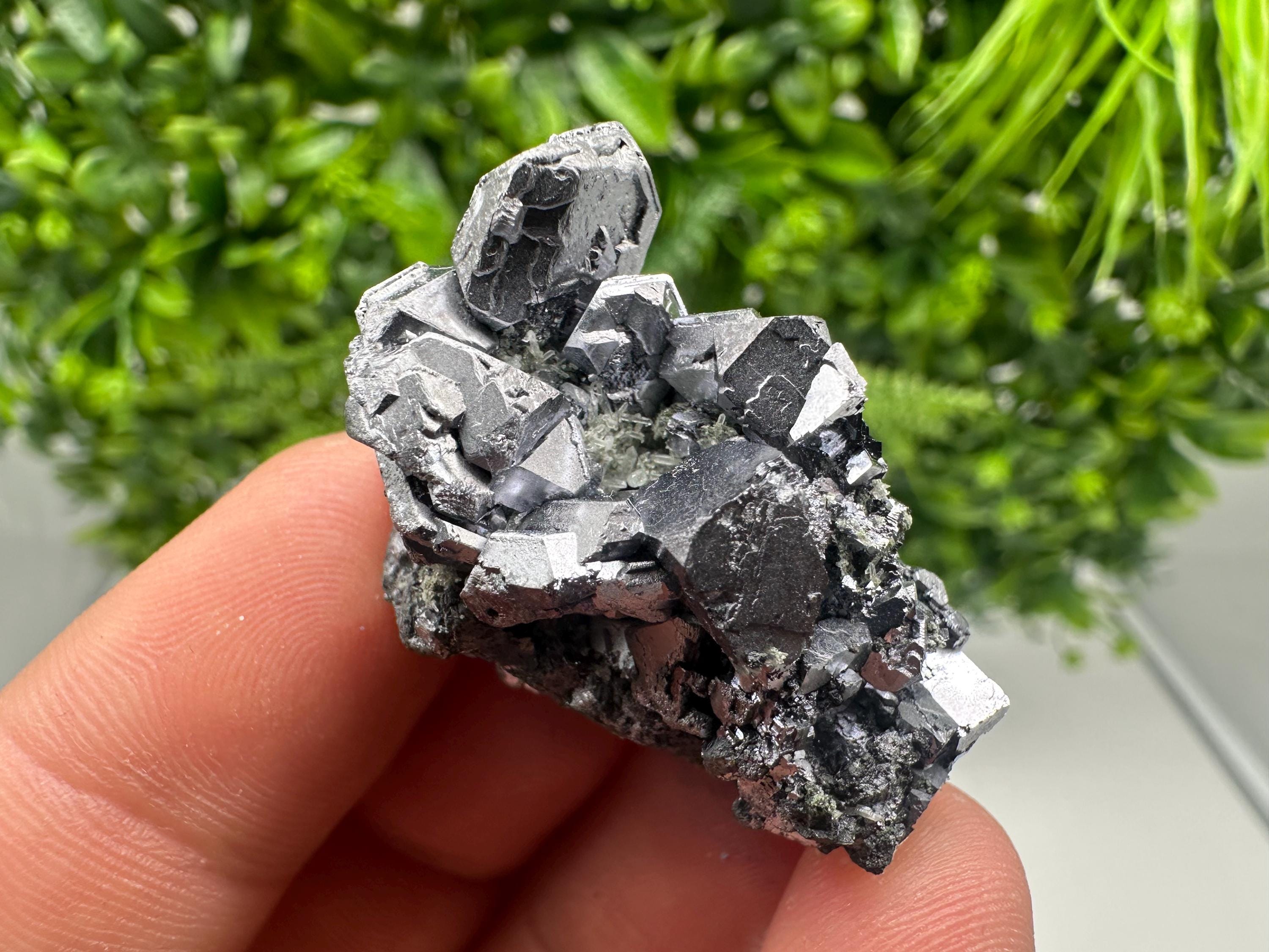 Collected Skeletal GALENA,Sphalerite,Quartz,Calcite from Krushev dol mine,Madan,Bulgaria,natural,collectible mineral specimen home decor