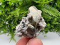 Pyrite on Quartz, Calcite, Bulgarian Mineral Specimen