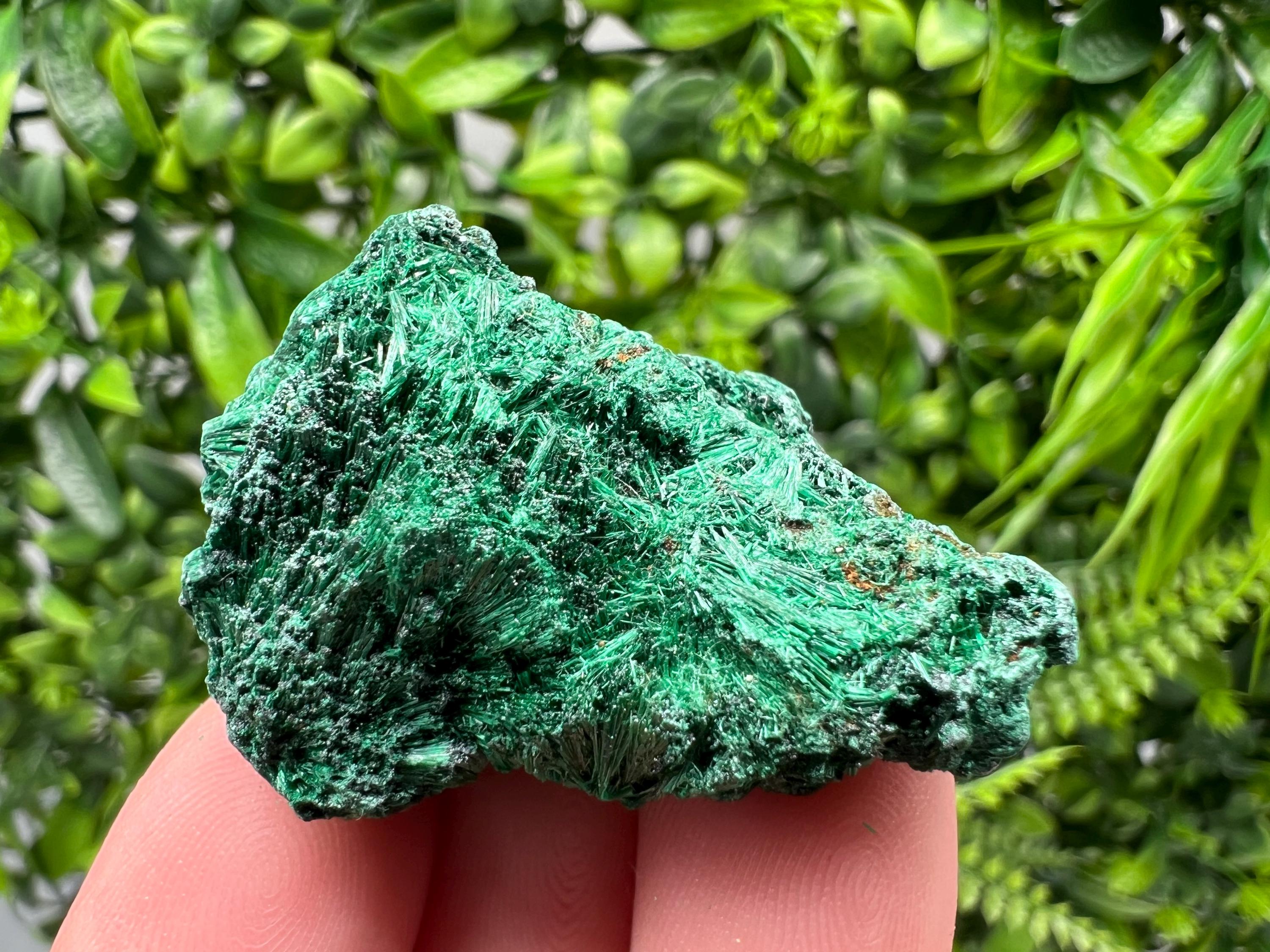 Green Polished Malachite Crystal, Congo Minerals, Chakra Stone