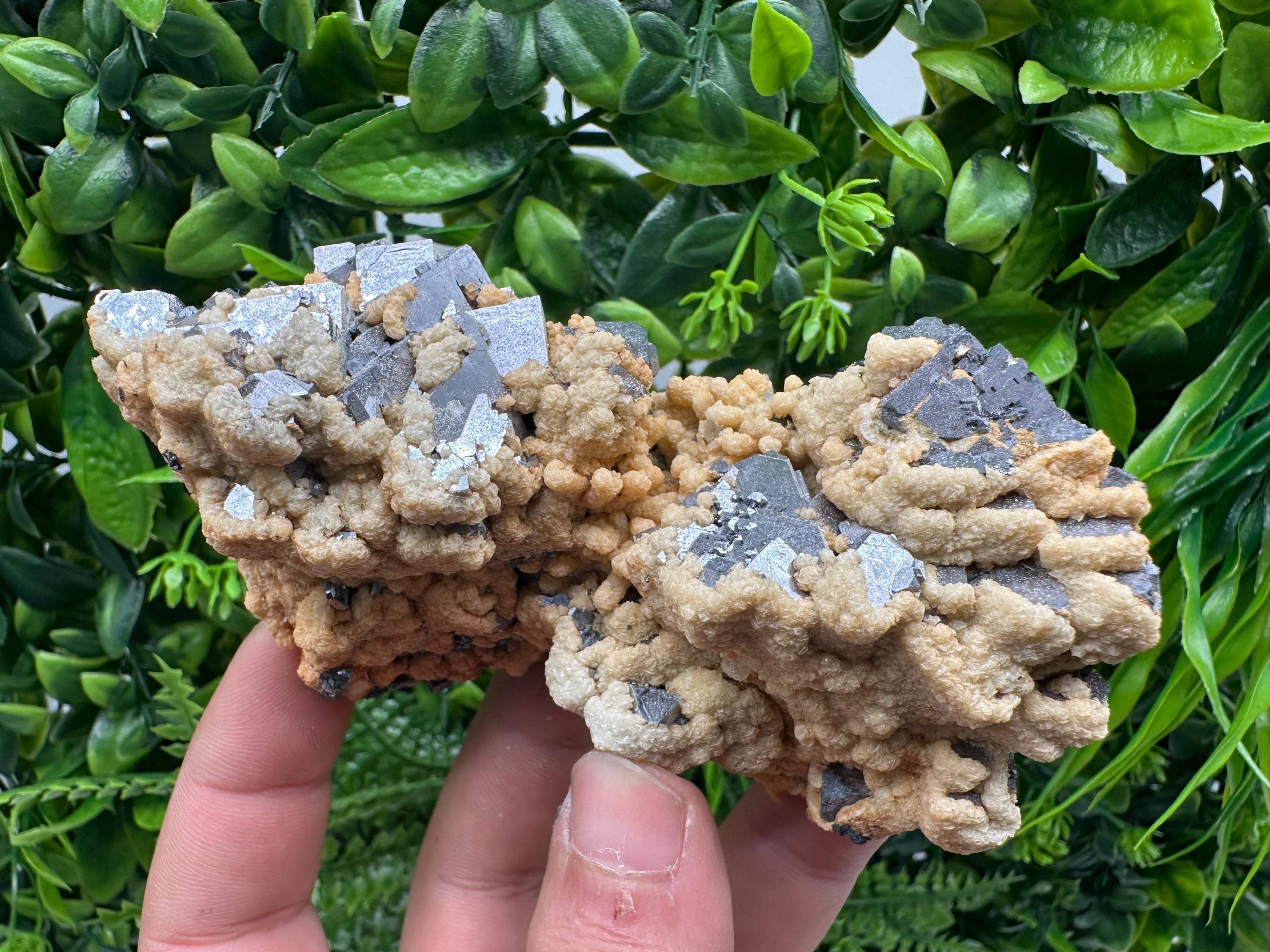 Galena Dolomite Cluster, Krushev dol Bulgaria Mineral Specimen